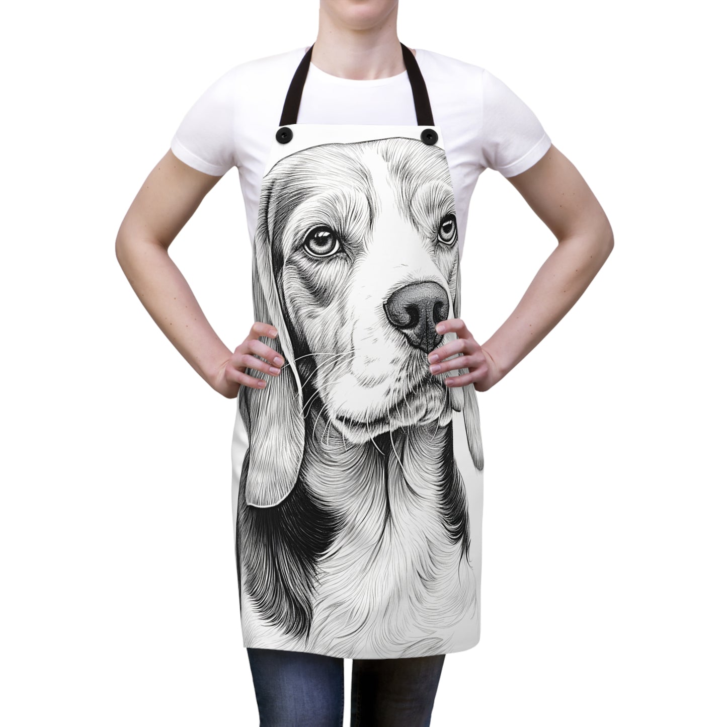 Apron Coloring Kit with 10 Fabric Markers - Beagle