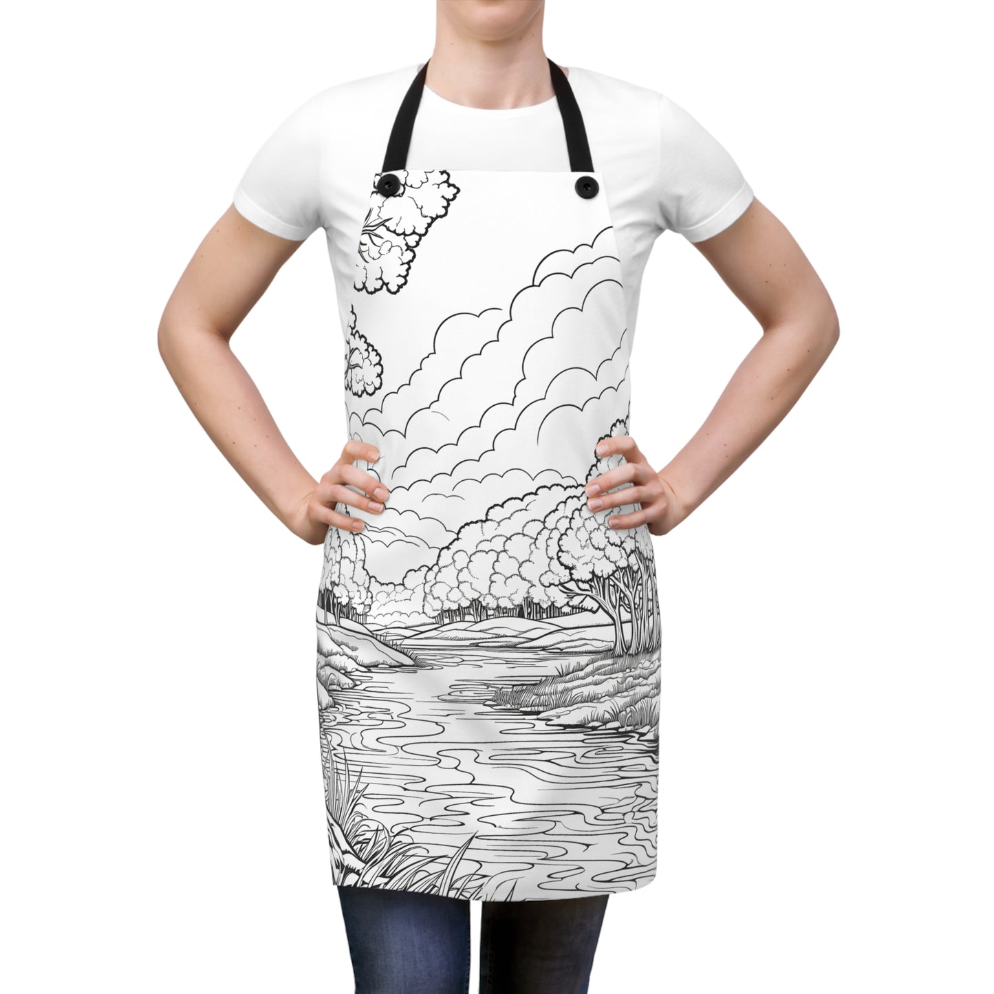 Apron Coloring Kit with 10 Fabric Markers - Forest River