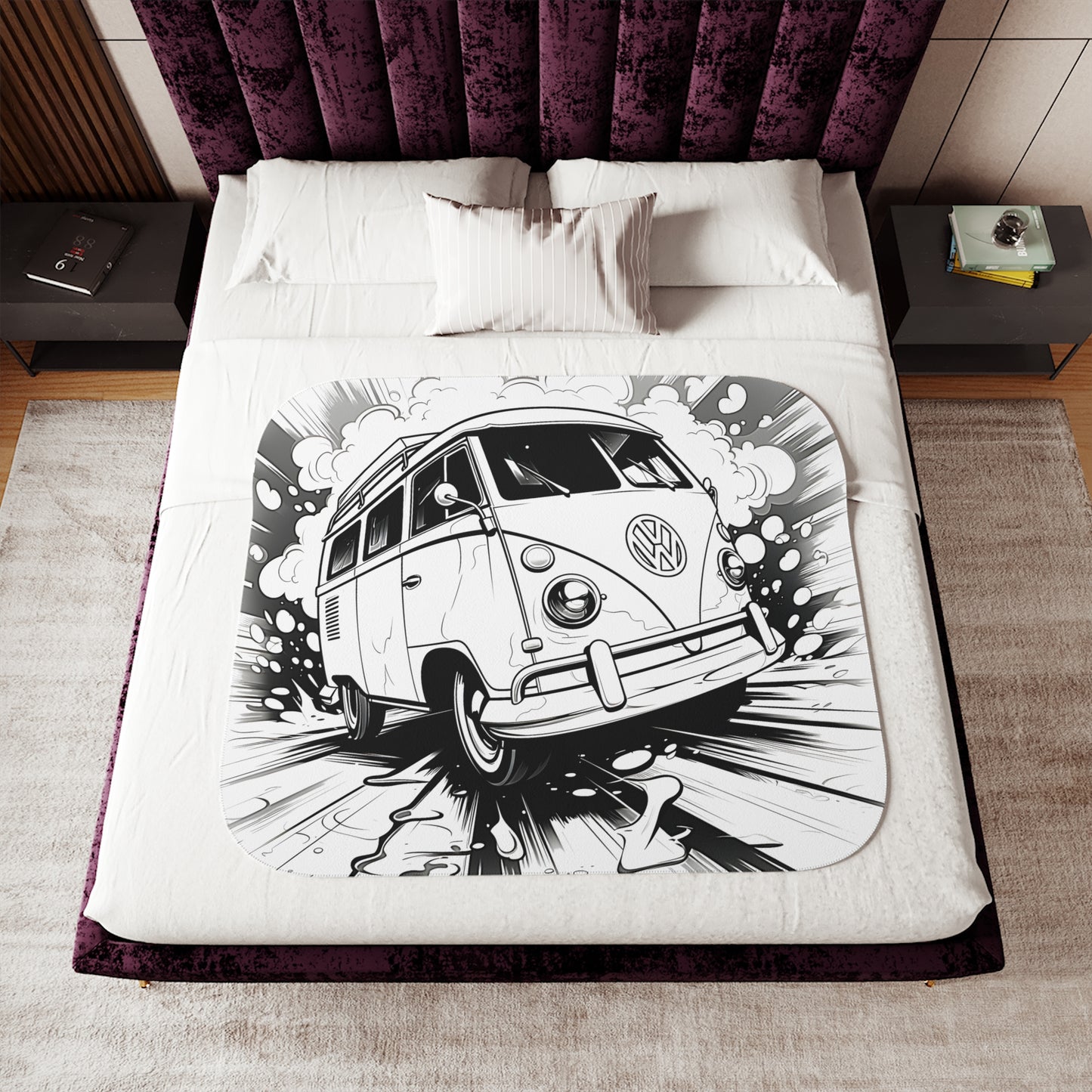 Blanket Coloring Kit with 10 Fabric Markers - Volkswagen