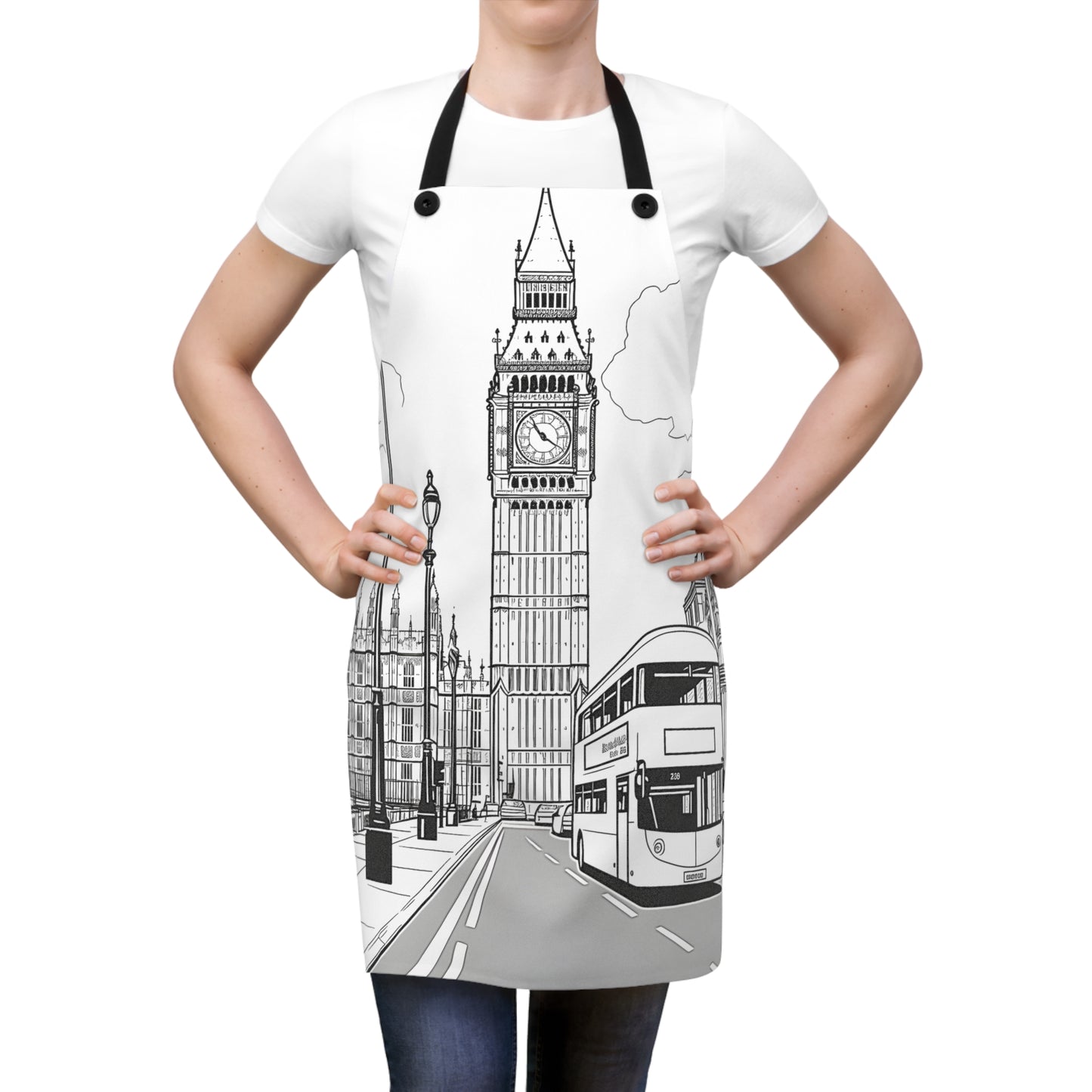 Apron Coloring Kit with 10 Fabric Markers - Big Ben