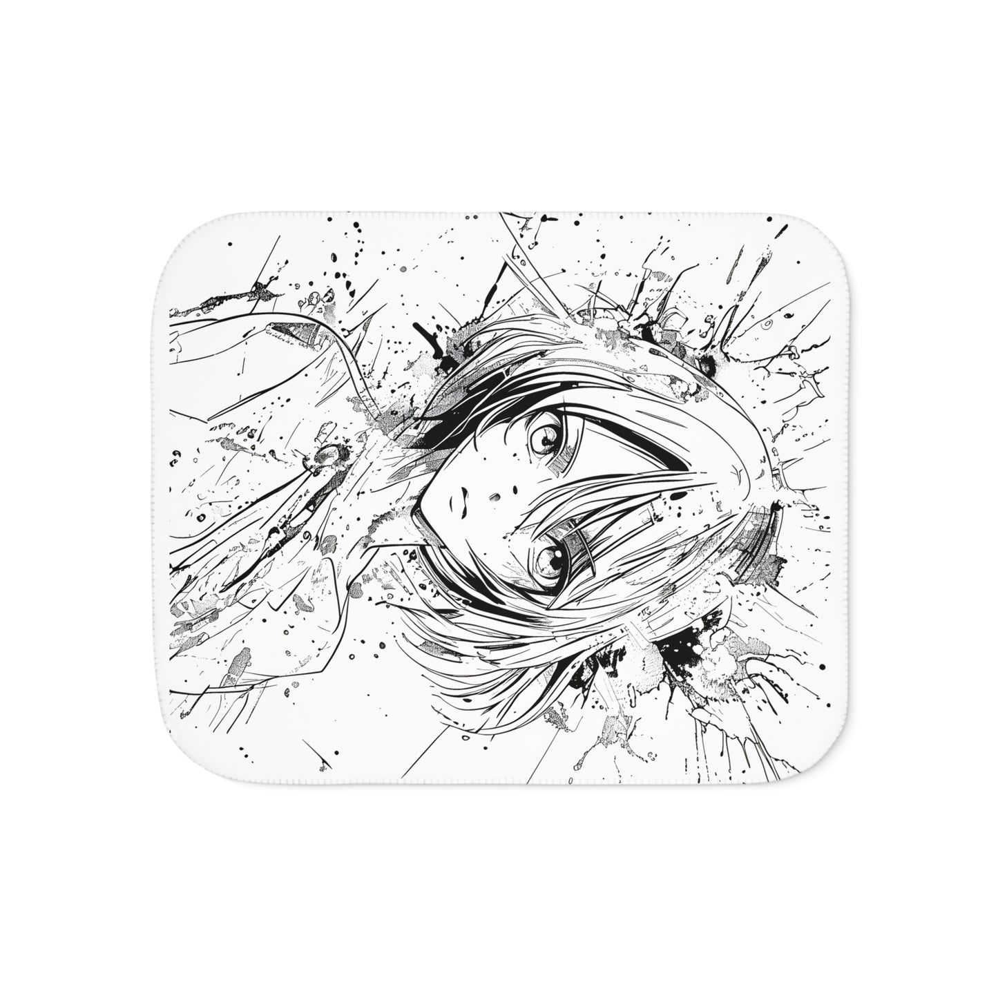 Blanket Coloring Kit with 10 Fabric Markers - Abstract Anime