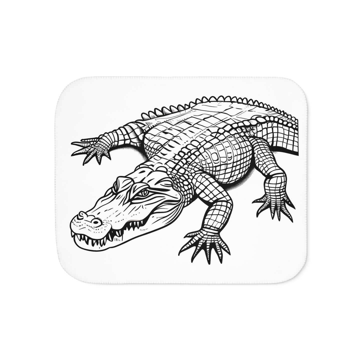 Blanket Coloring Kit with 10 Fabric Markers - Crocodile