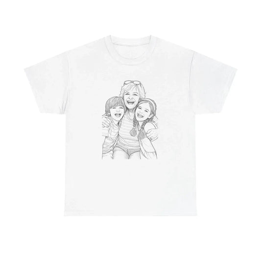 Custom Unisex T-Shirt with Your Design Coloring Page Kit with 10 Fabric Markers