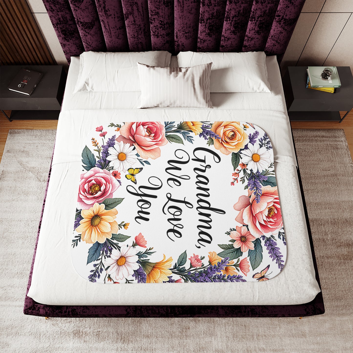 Blanket Colorful Graphic Design - Love for Grandma