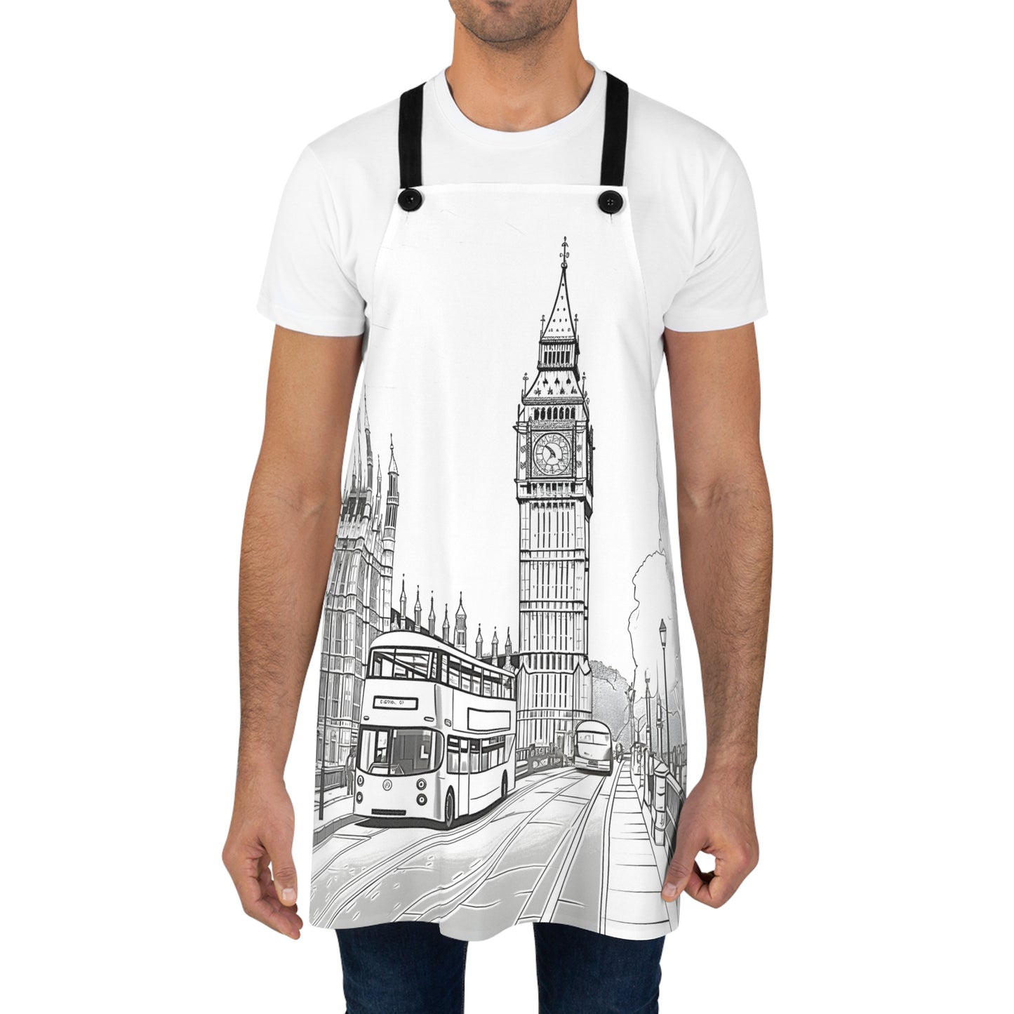 Apron Coloring Kit with 10 Fabric Markers - Big Ben