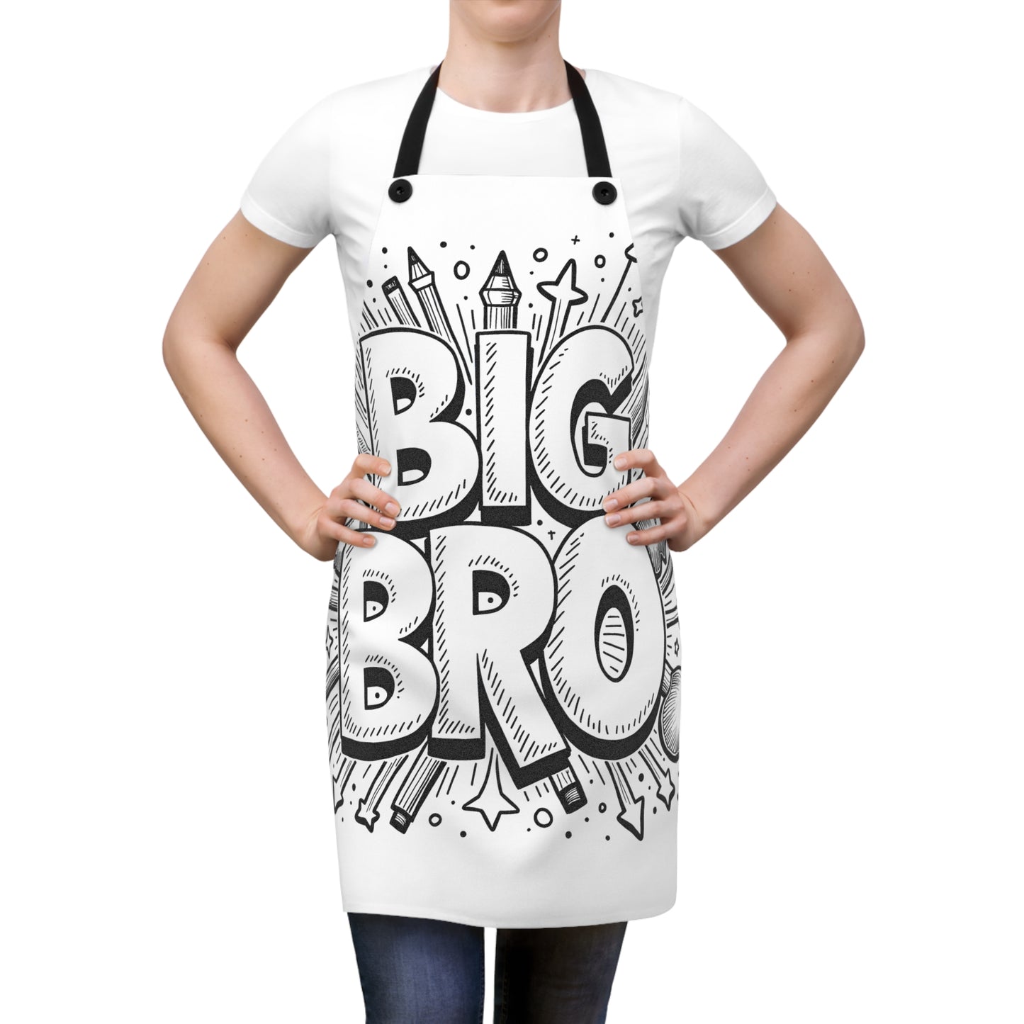 Apron Coloring Kit with 10 Fabric Markers - Brother