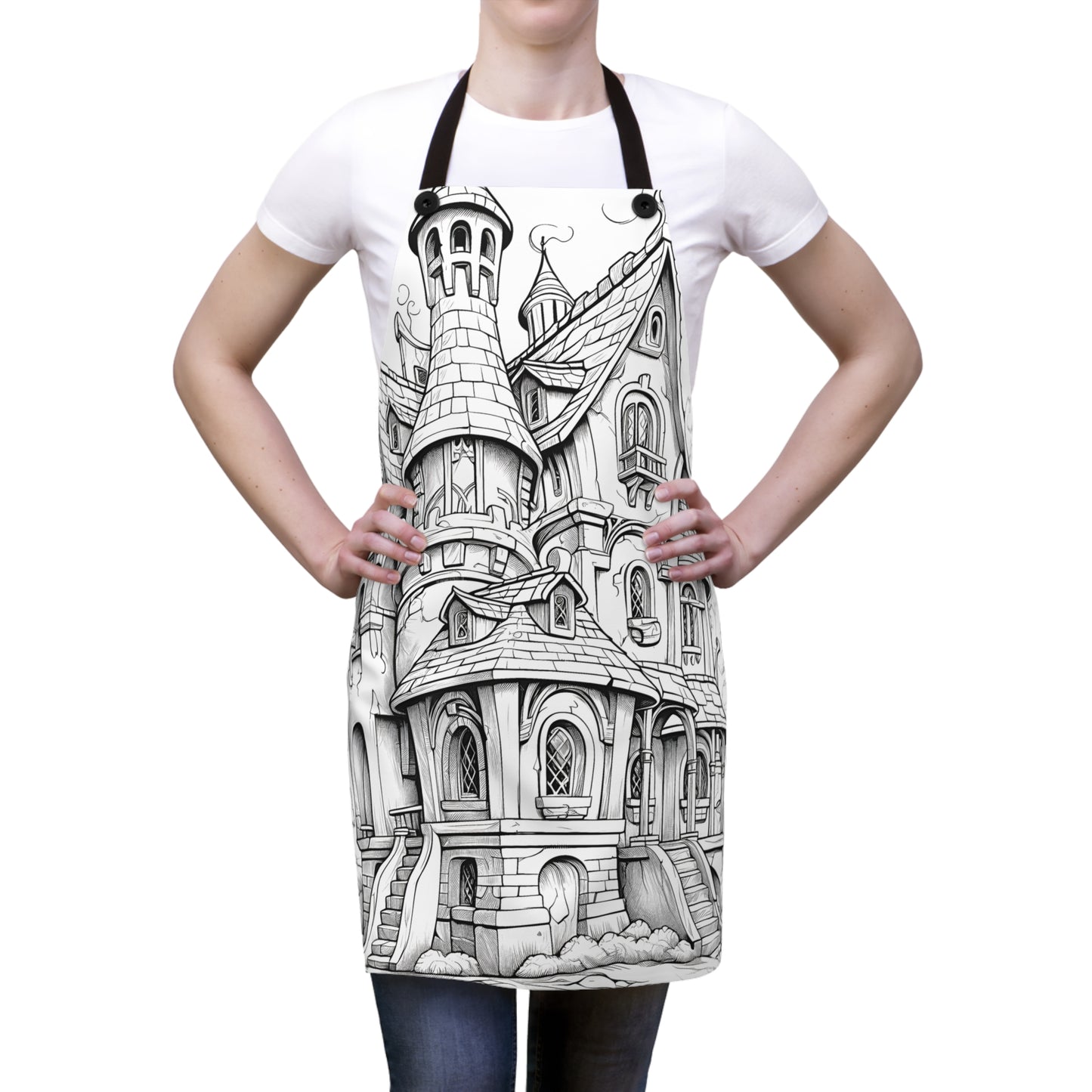 Apron Coloring Kit with 10 Fabric Markers - Fantasy House