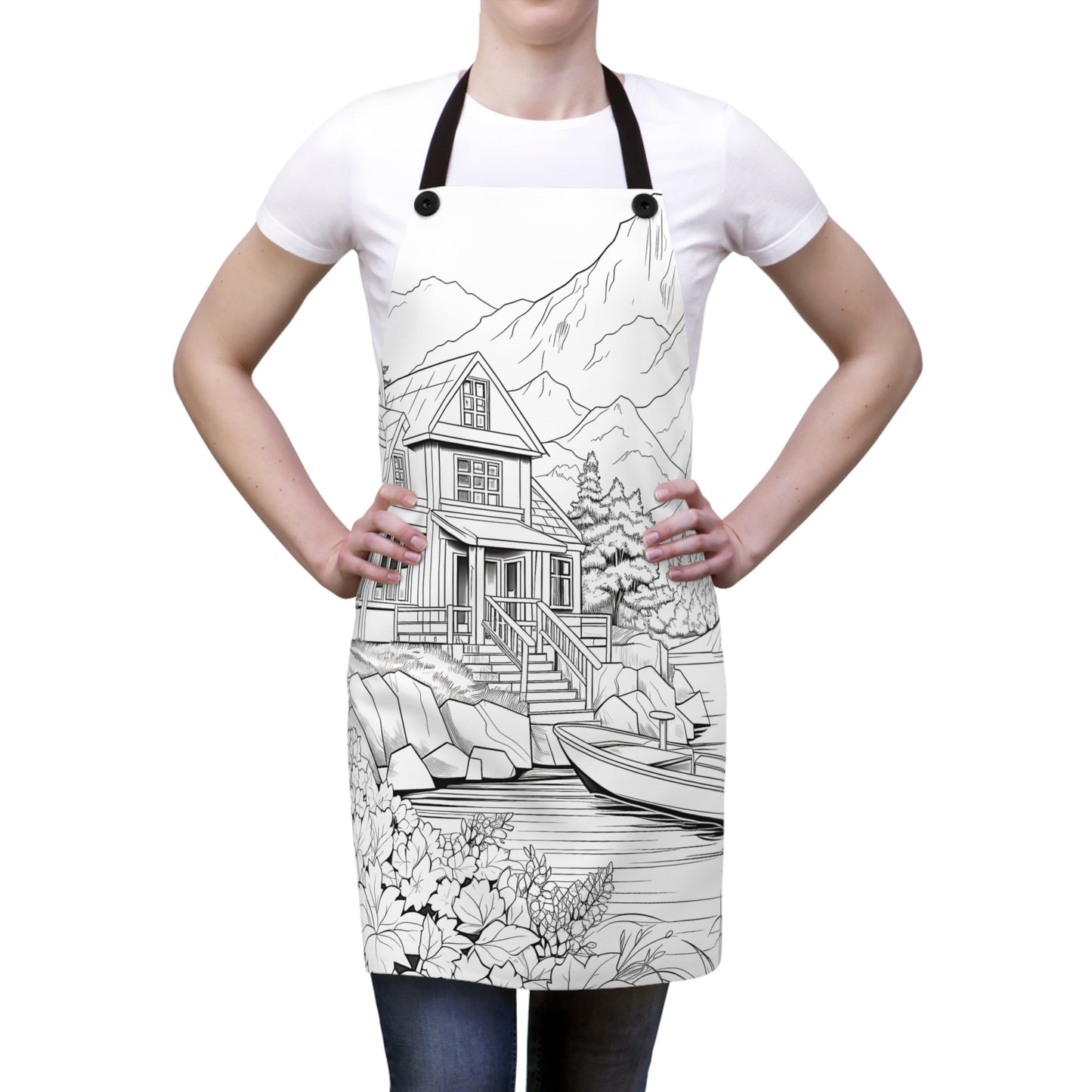 Apron Coloring Kit with 10 Fabric Markers - Mountain House