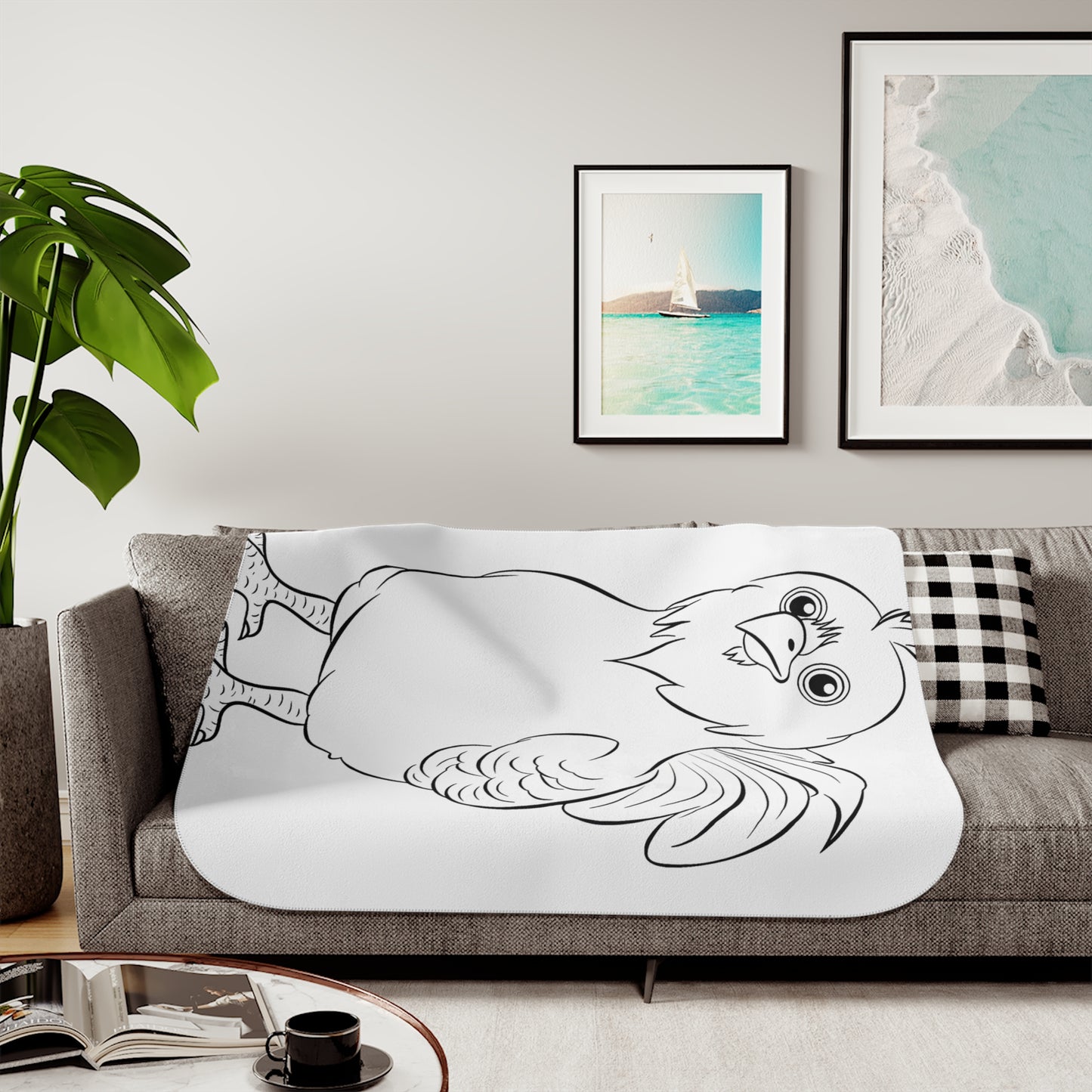 Blanket Coloring Kit with 10 Fabric Markers - Chick