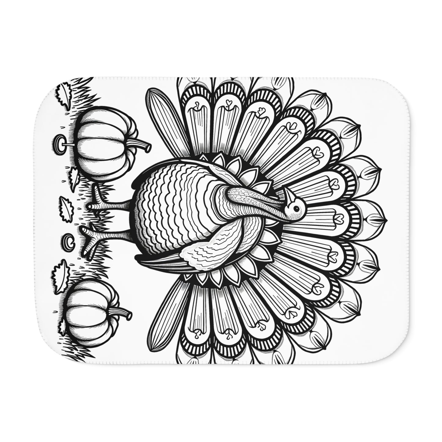 Blanket Coloring Kit with 10 Fabric Markers - Turkey