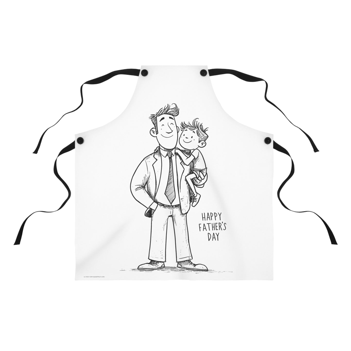 Apron Coloring Kit with 10 Fabric Markers - Father's Day