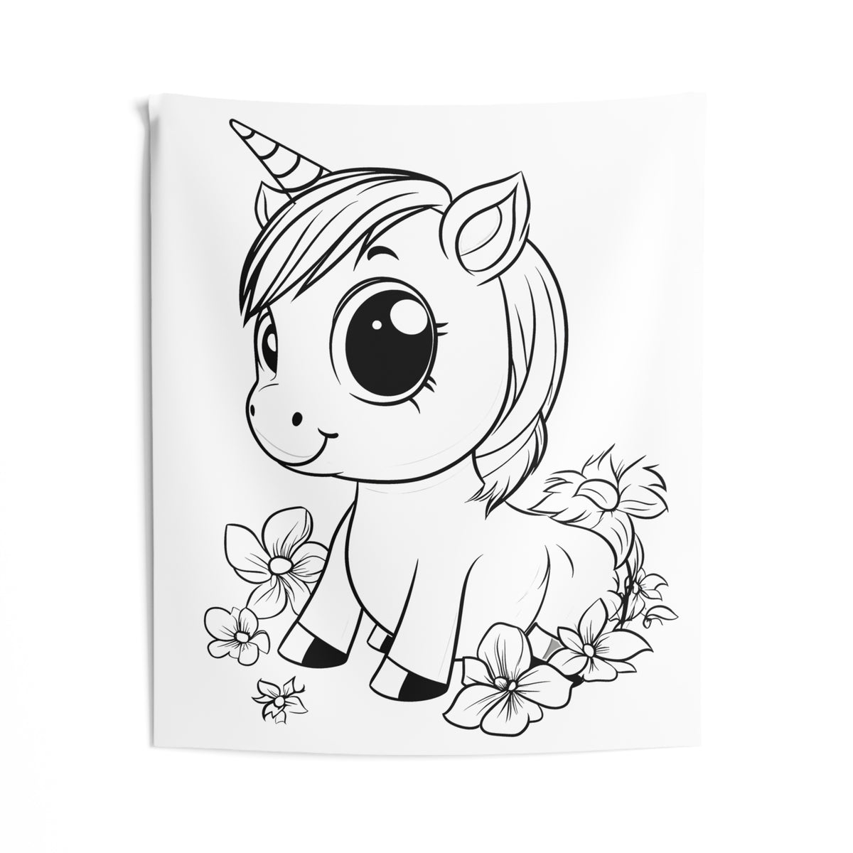 Indoor Wall Tapestries Coloring Kit with 10 Fabric Markers - Cute Unic ...