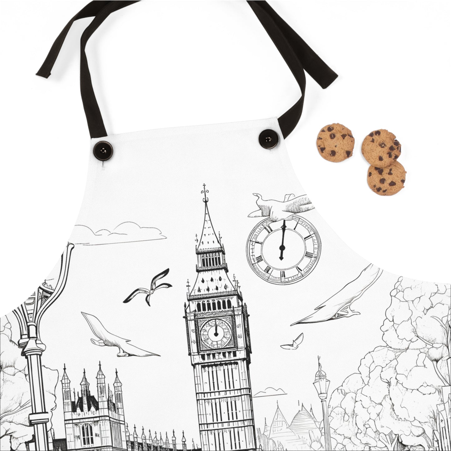 Apron Coloring Kit with 10 Fabric Markers - Big Ben