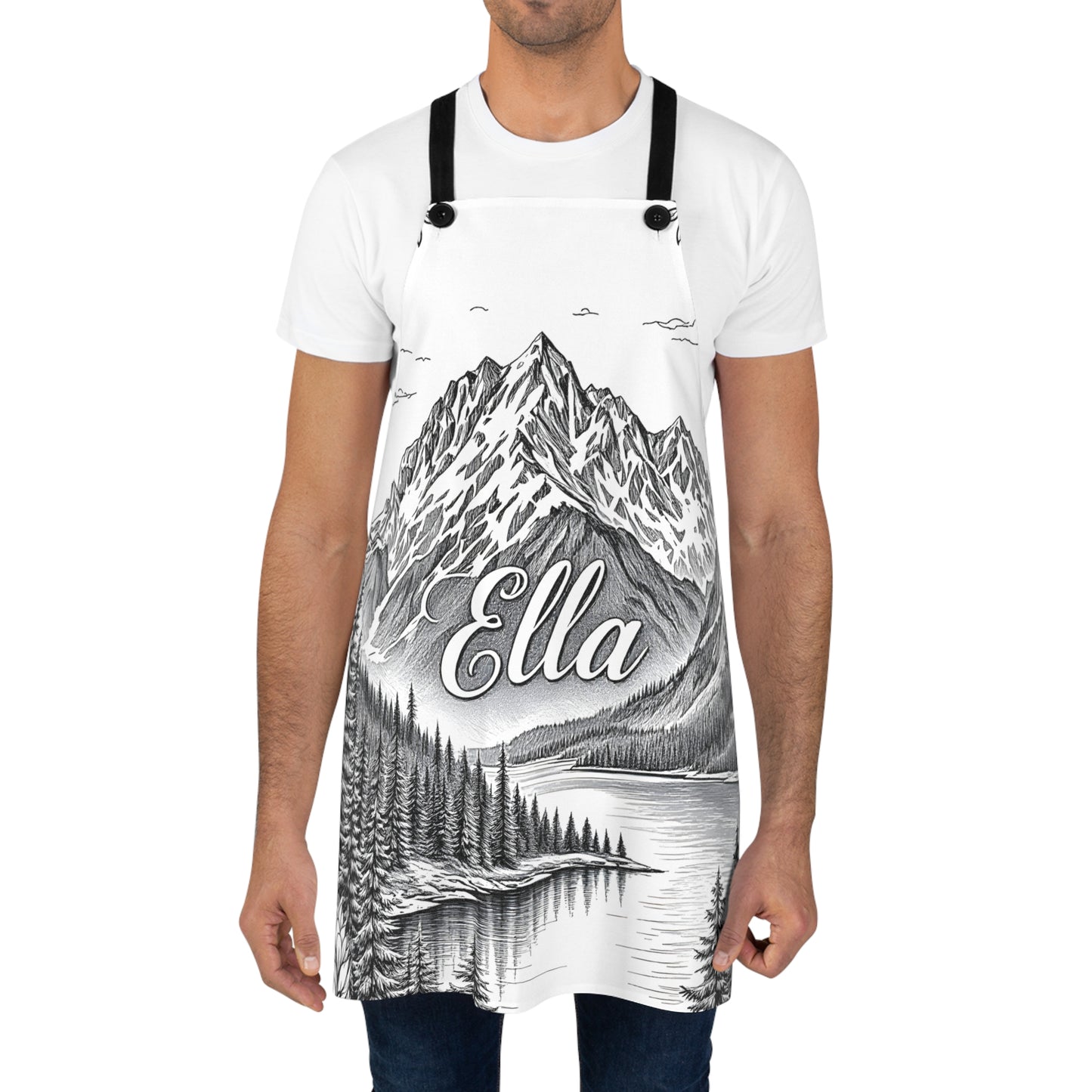 Apron Coloring Kit with 10 Fabric Markers - Mountain