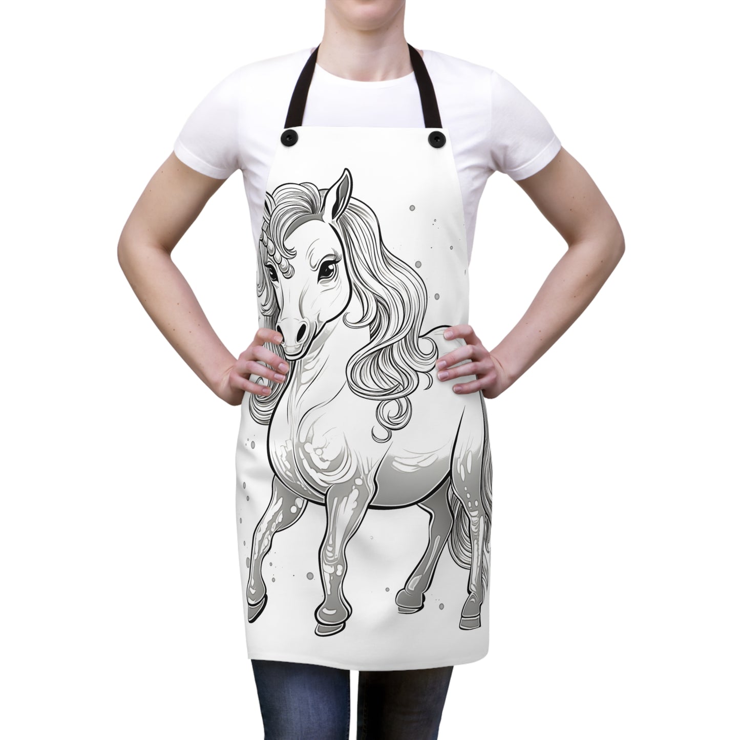 Apron Coloring Kit with 10 Fabric Markers - Fantasy Creature