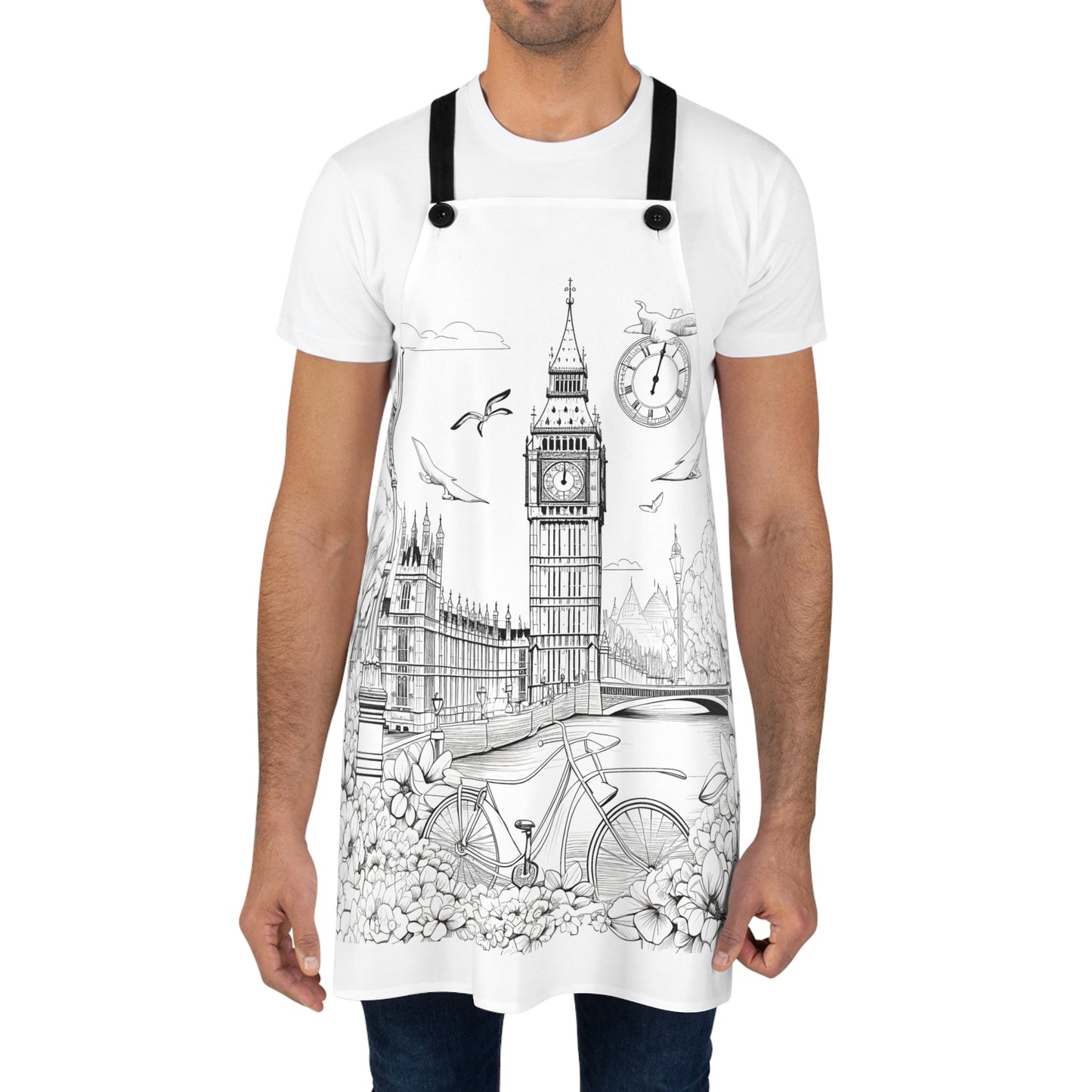 Apron Coloring Kit with 10 Fabric Markers - Big Ben