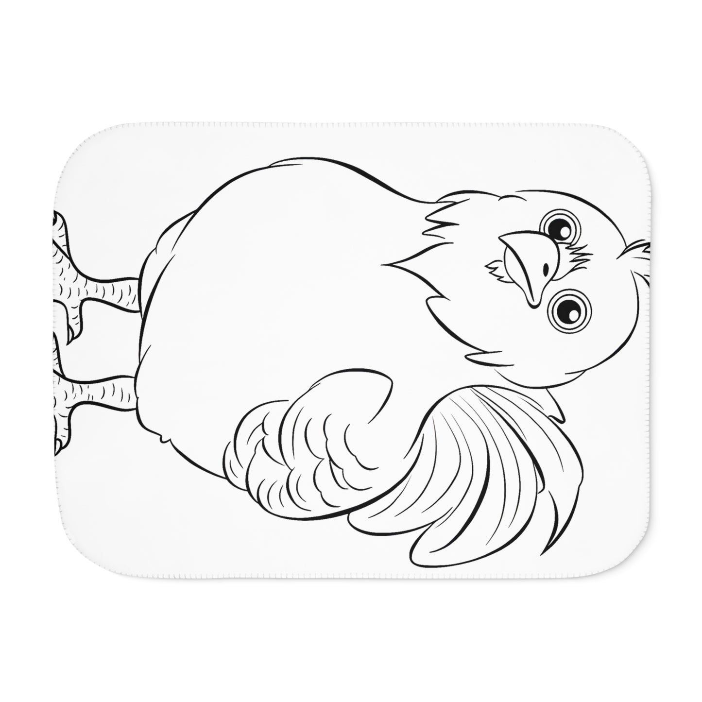 Blanket Coloring Kit with 10 Fabric Markers - Chick