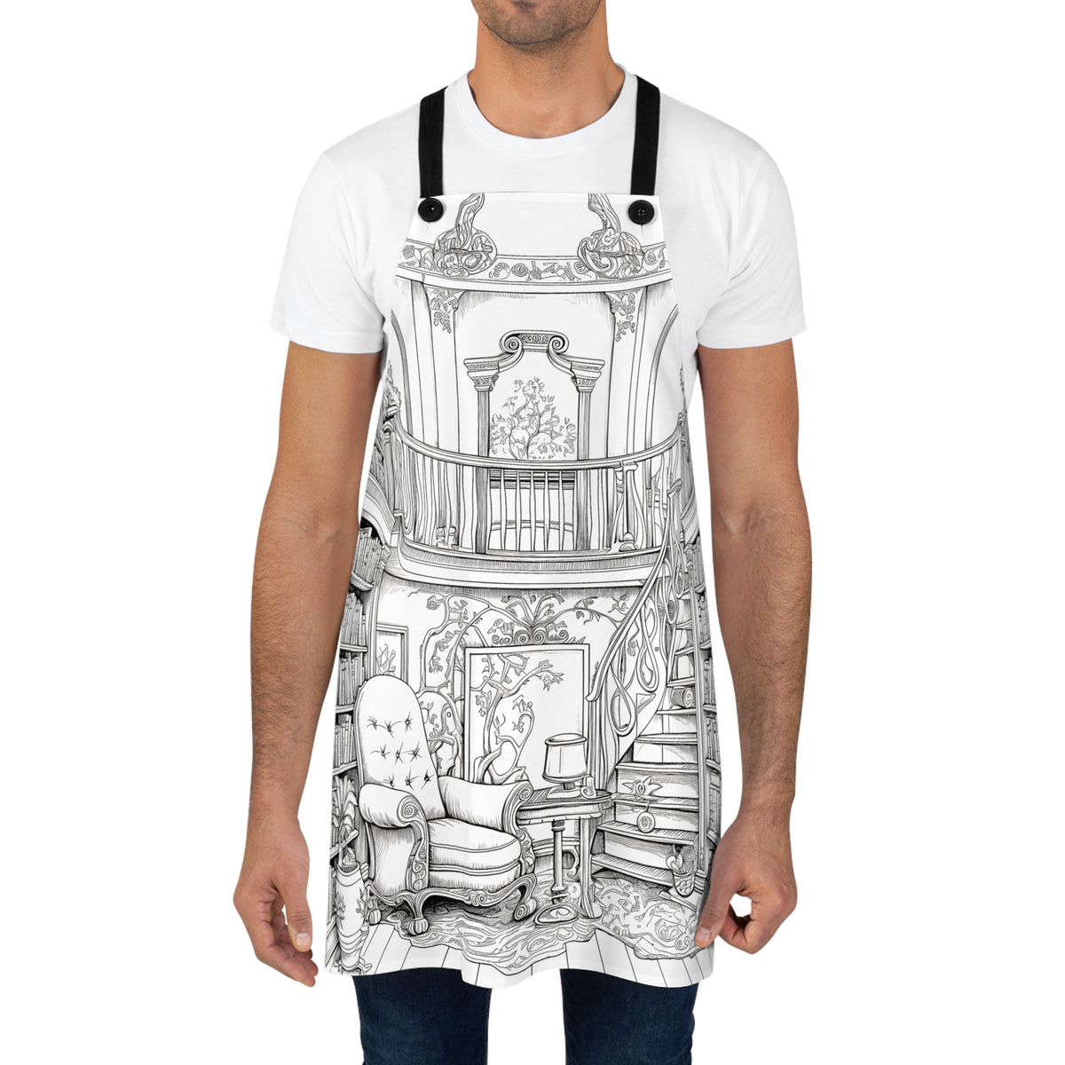 Library Apron Library Apron Coloring Kit Set – Davinci in You