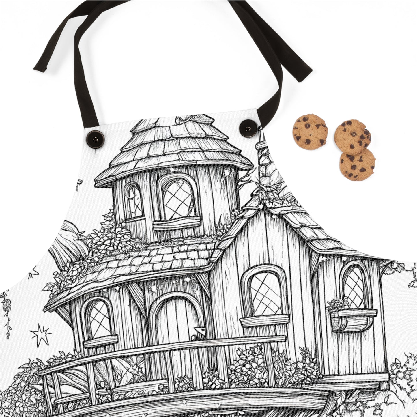 Apron Coloring Kit with 10 Fabric Markers - Magical Treehouse