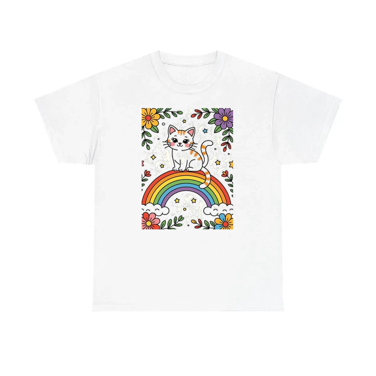 Custom Unisex T-Shirt Colorful Design with Fabric Markers