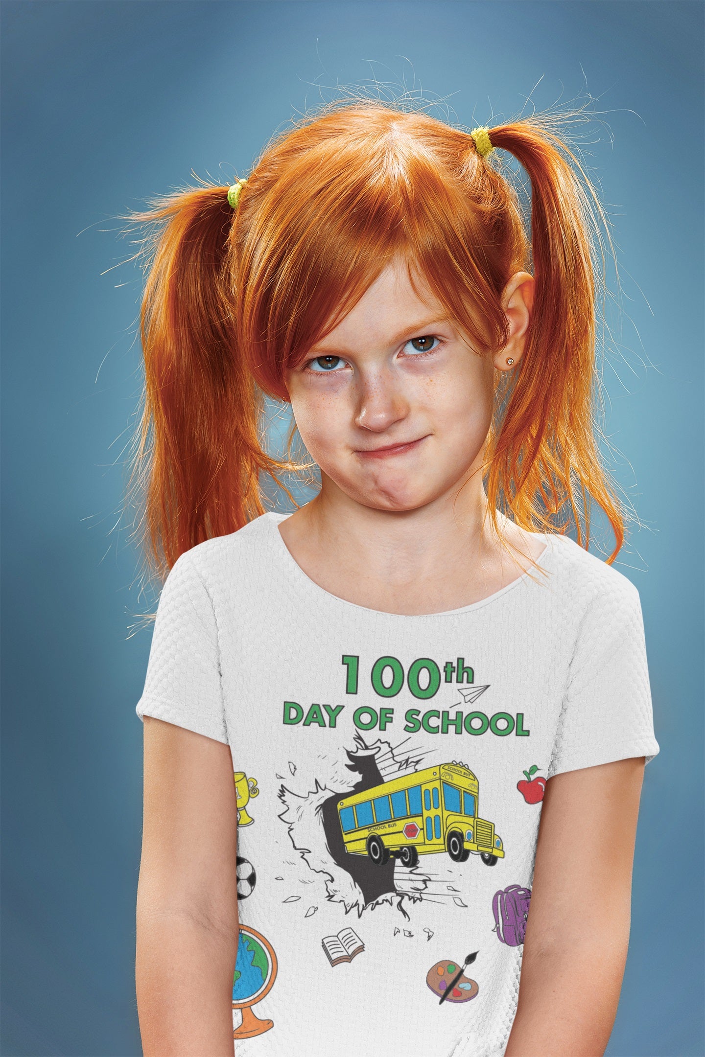 Kid's T-shirt Coloring Kit with 10 Fabric Markers - 100th Day of School
