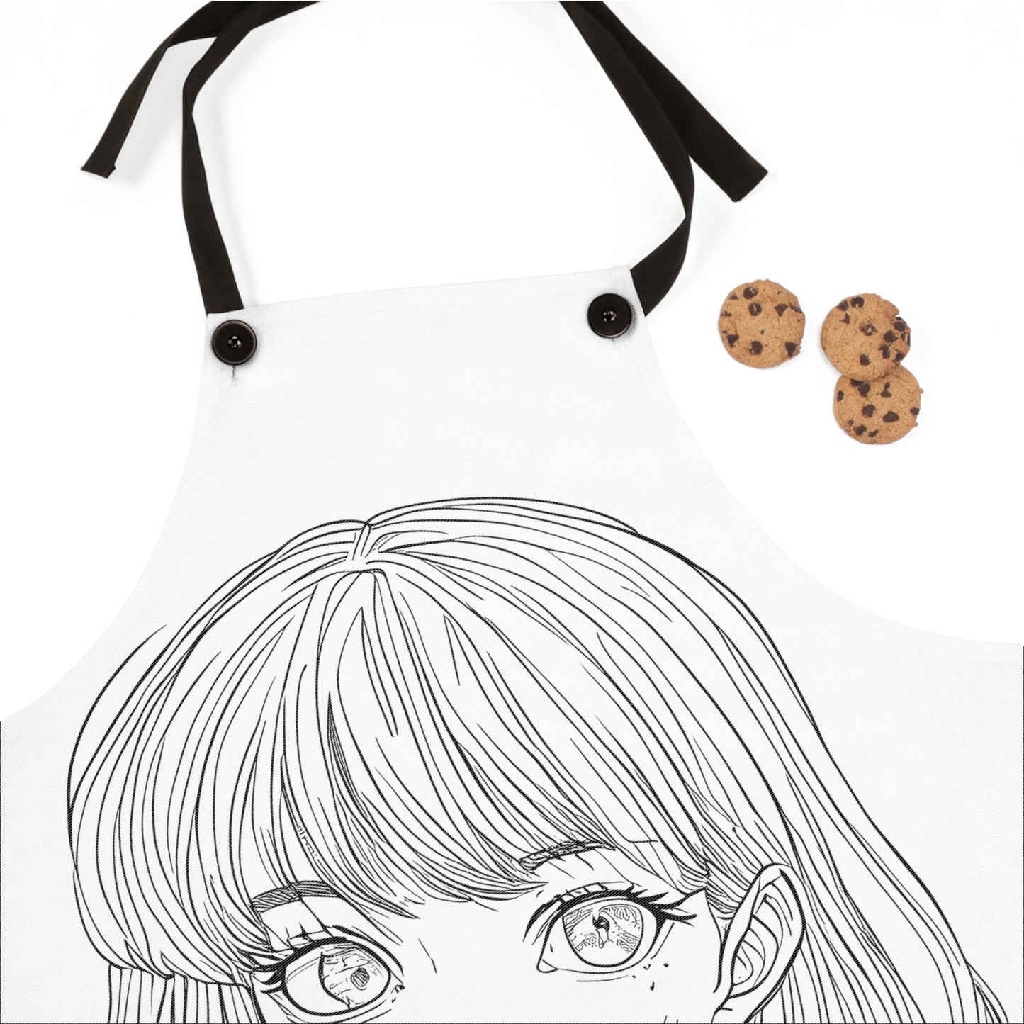 Apron Coloring Kit with 10 Fabric Markers - Anime