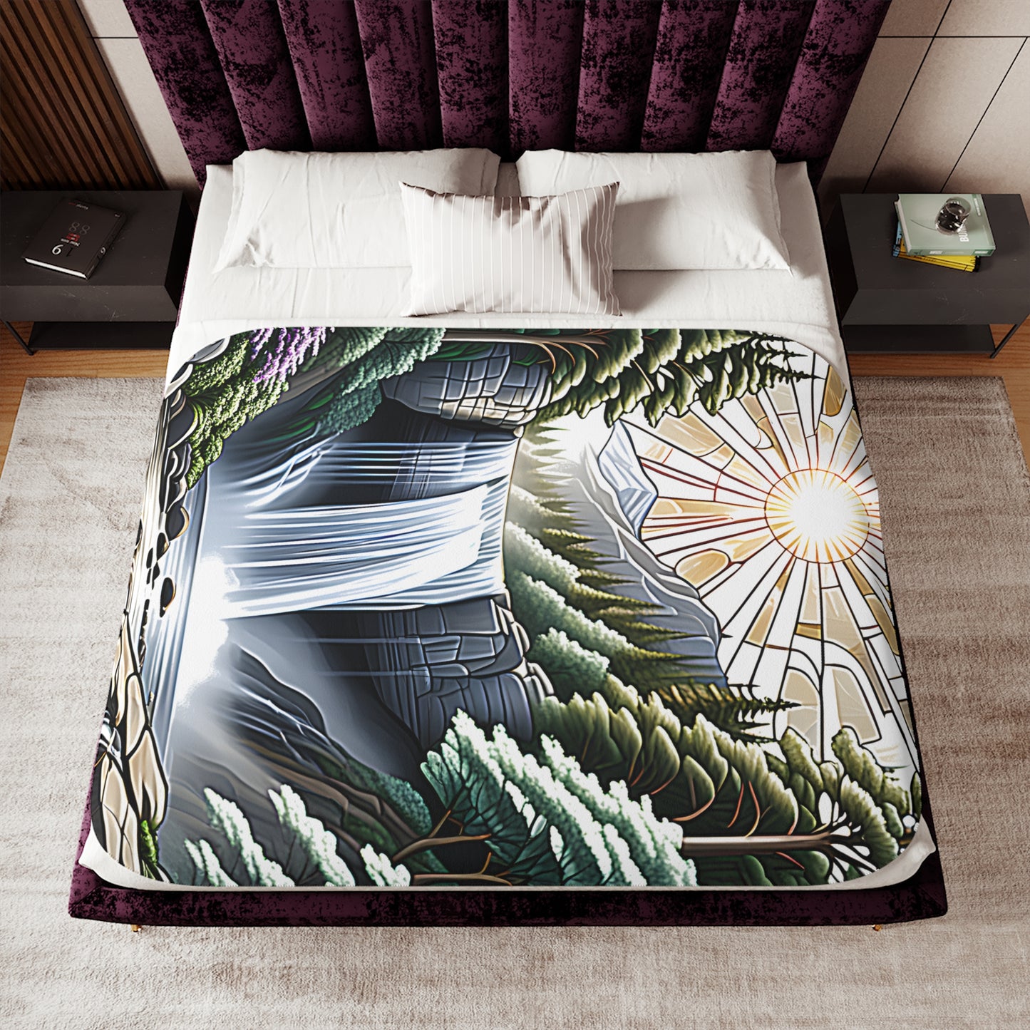 Blanket Colorful Graphic Design - Waterfall
