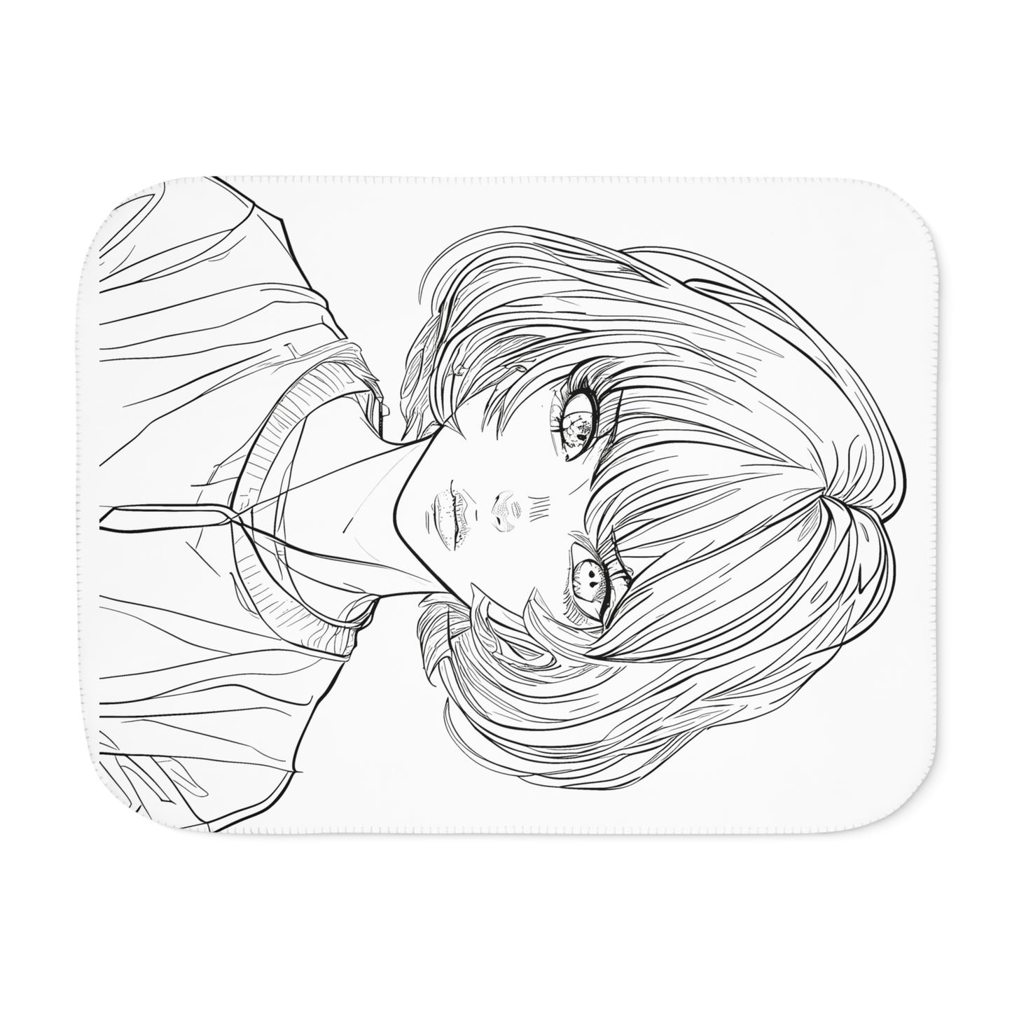 Blanket Coloring Kit with 10 Fabric Markers - Anime Character