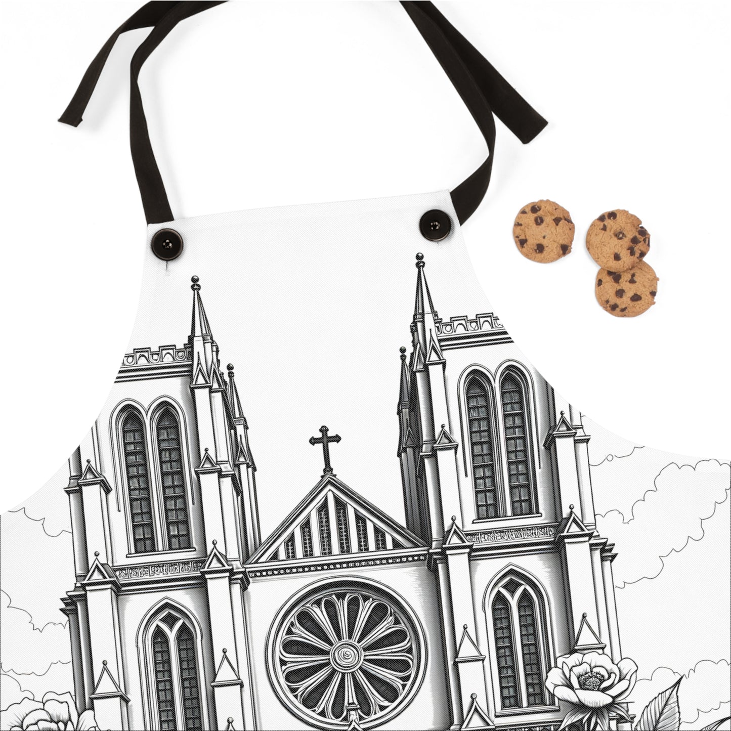 Apron Coloring Kit with 10 Fabric Markers - Cathedral