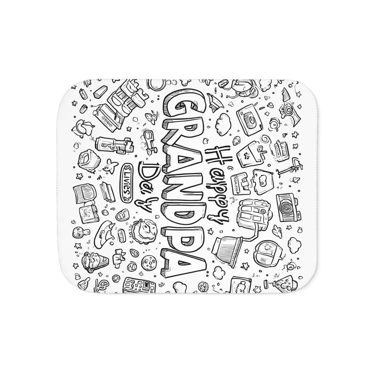 Blanket Coloring Kit with 10 Fabric Markers - Grandparents Day