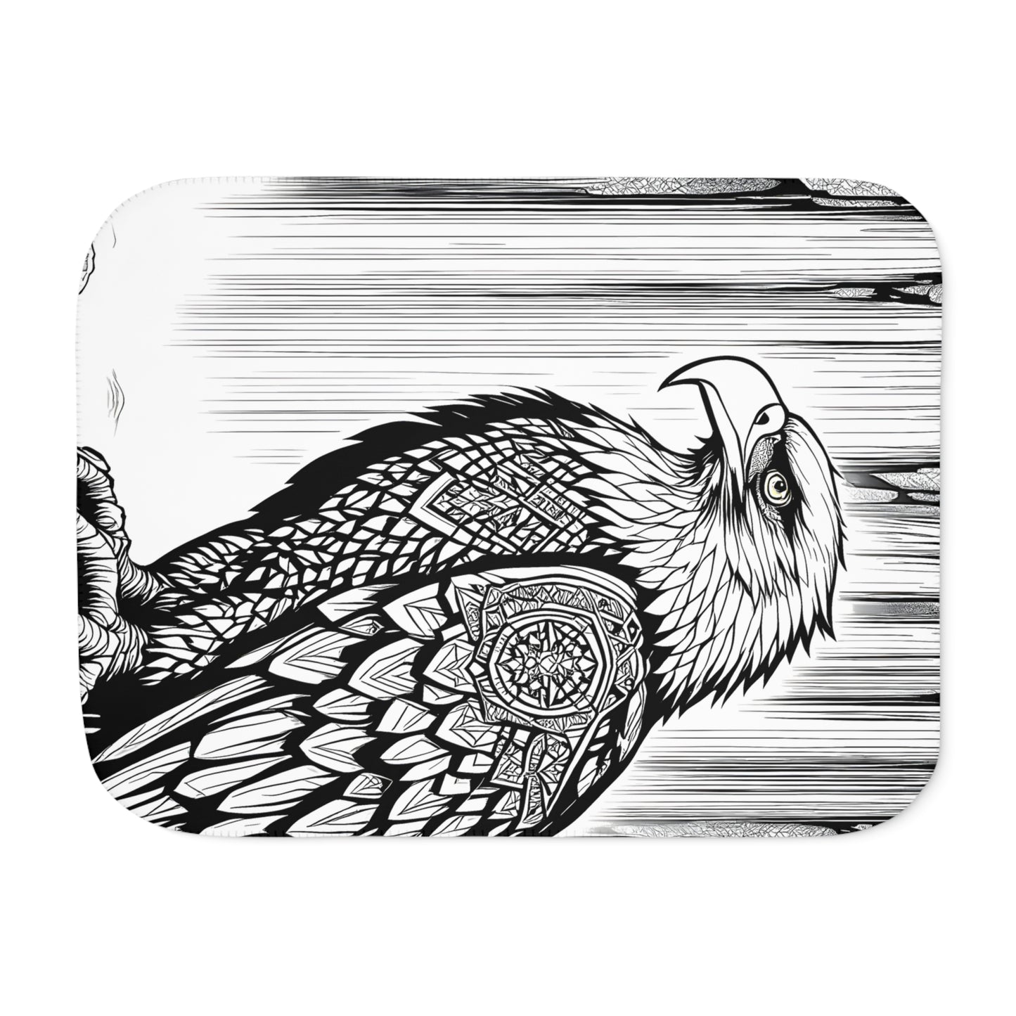 Blanket Coloring Kit with 10 Fabric Markers - Eagle