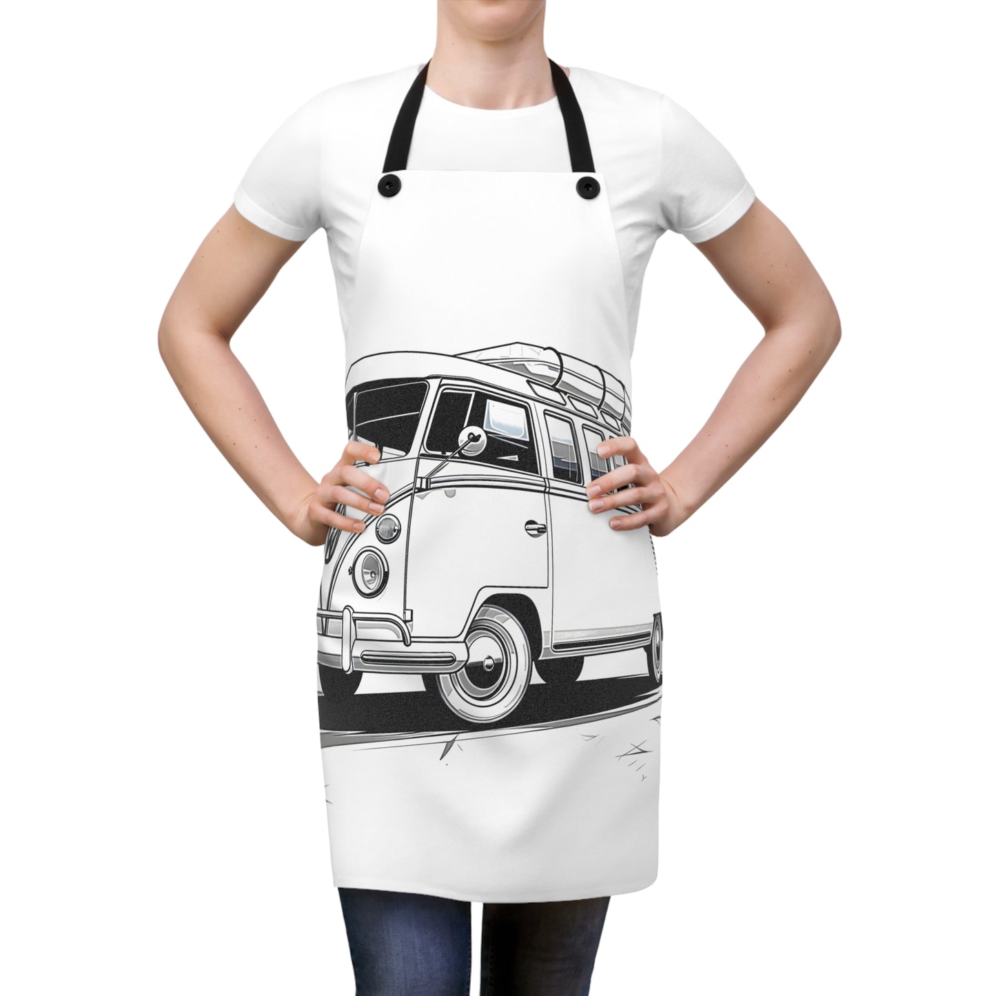 Apron Coloring Kit with 10 Fabric Markers - Volkswagen Van