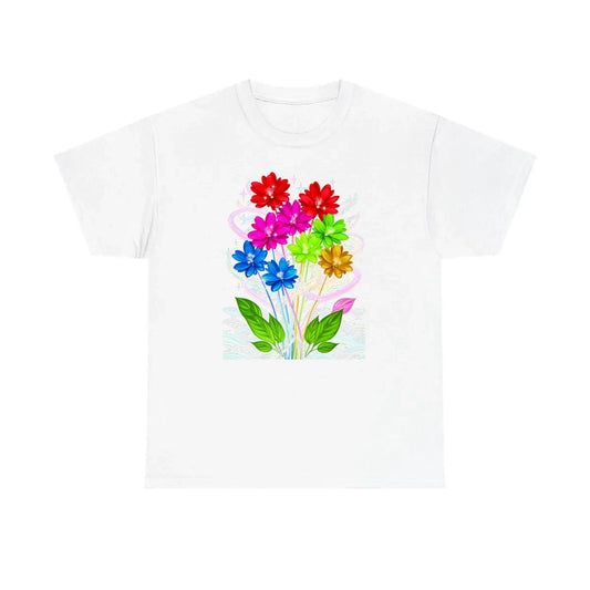 Custom Unisex T-Shirt Colorful Design with Fabric Markers