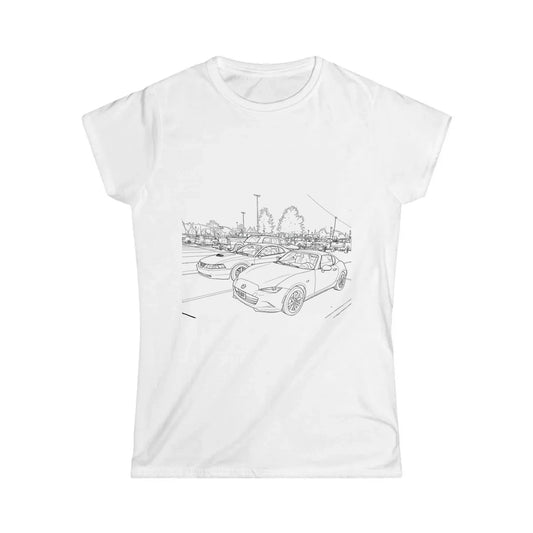 Custom Womens T-Shirt with Your Design Coloring Page Kit with 10 Fabric Markers