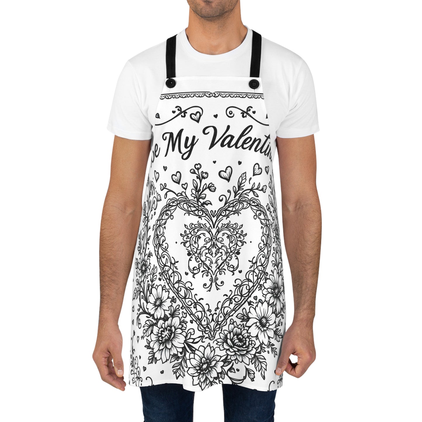 Apron Coloring Kit with 10 Fabric Markers - Valentine's Day