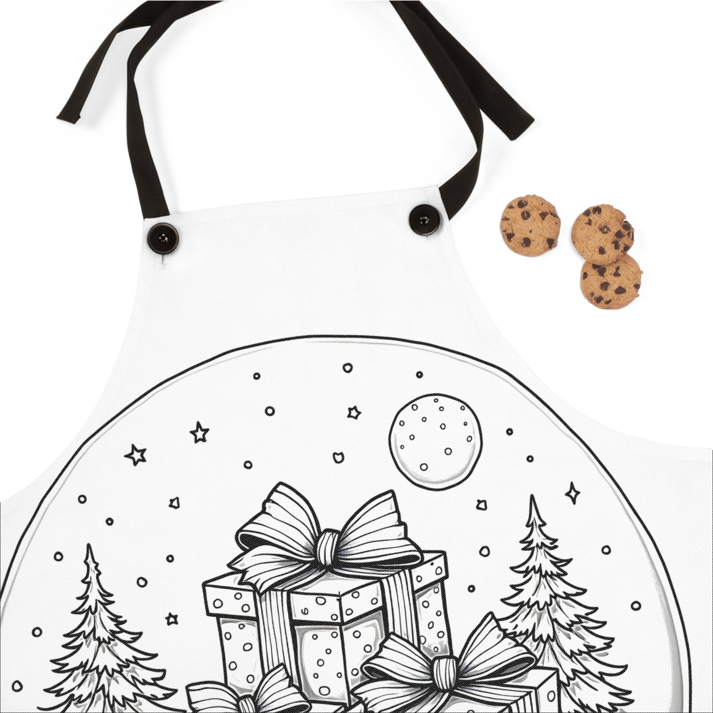 Apron Coloring Kit with 10 Fabric Markers - Christmas Gifts