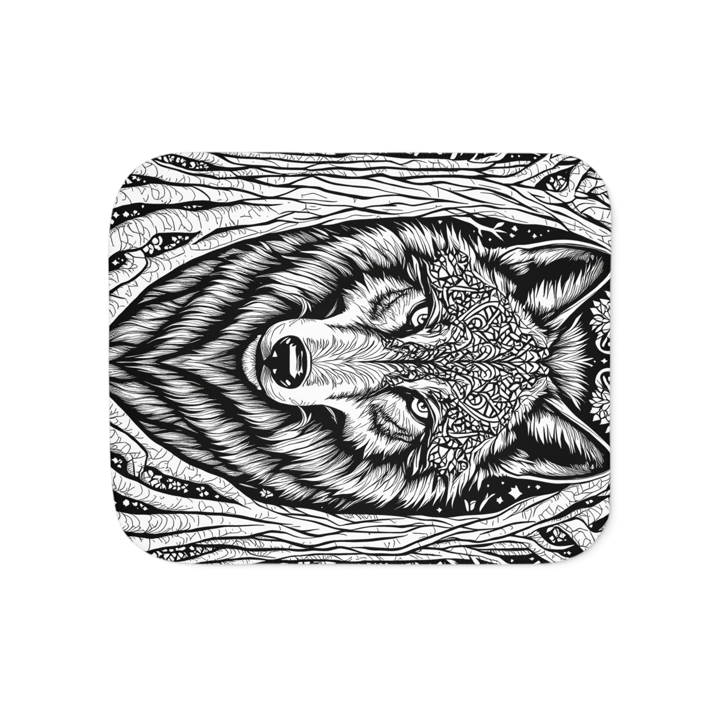 Blanket Coloring Kit with 10 Fabric Markers - Wolf