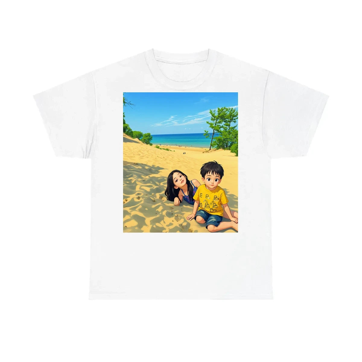 Custom Kids T-Shirt with Your Design Ghibli-Style