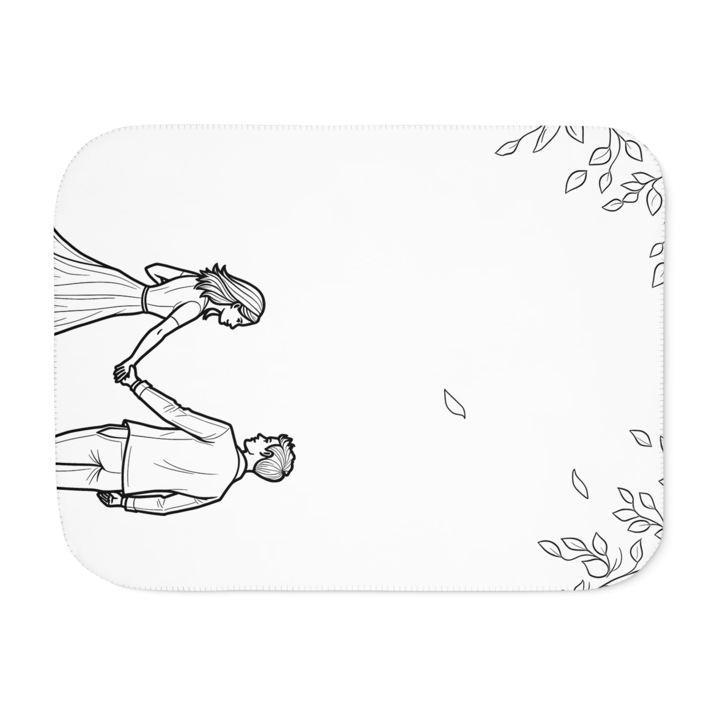 Blanket Coloring Kit with 10 Fabric Markers - Couple