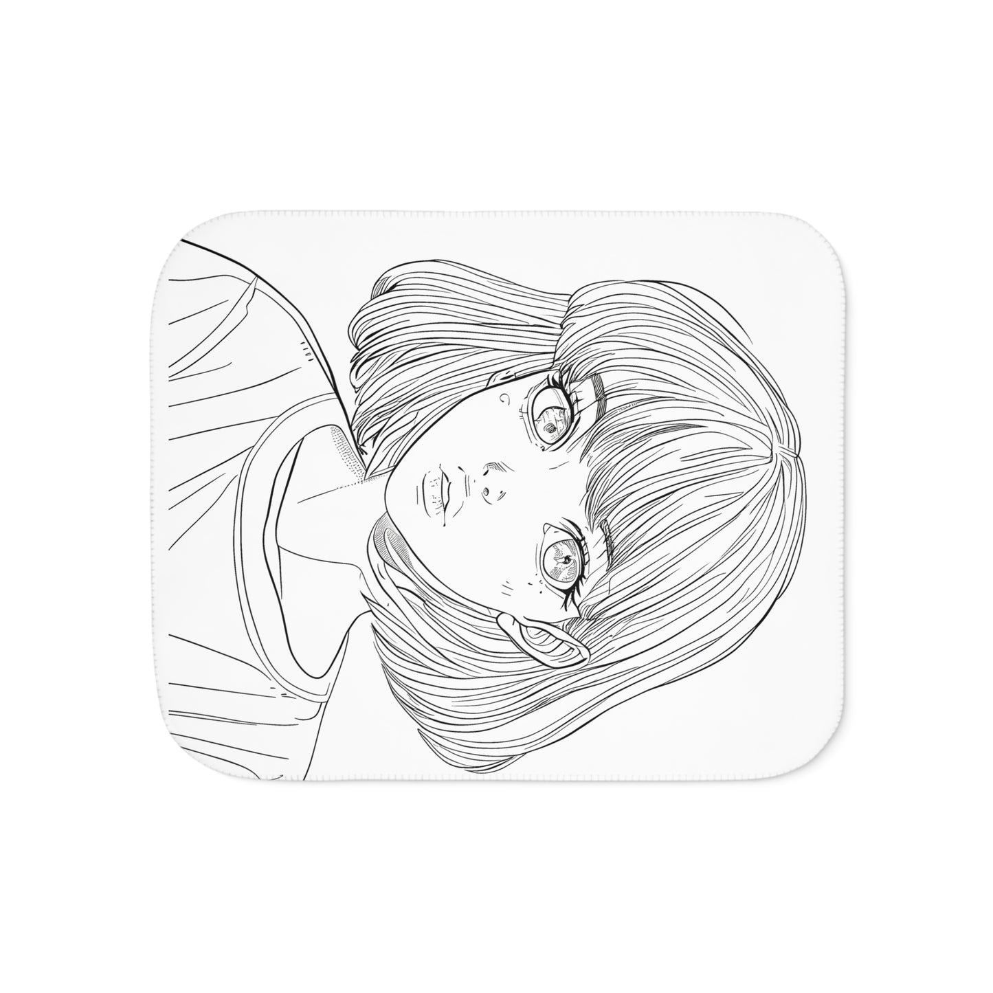 Blanket Coloring Kit with 10 Fabric Markers - Anime