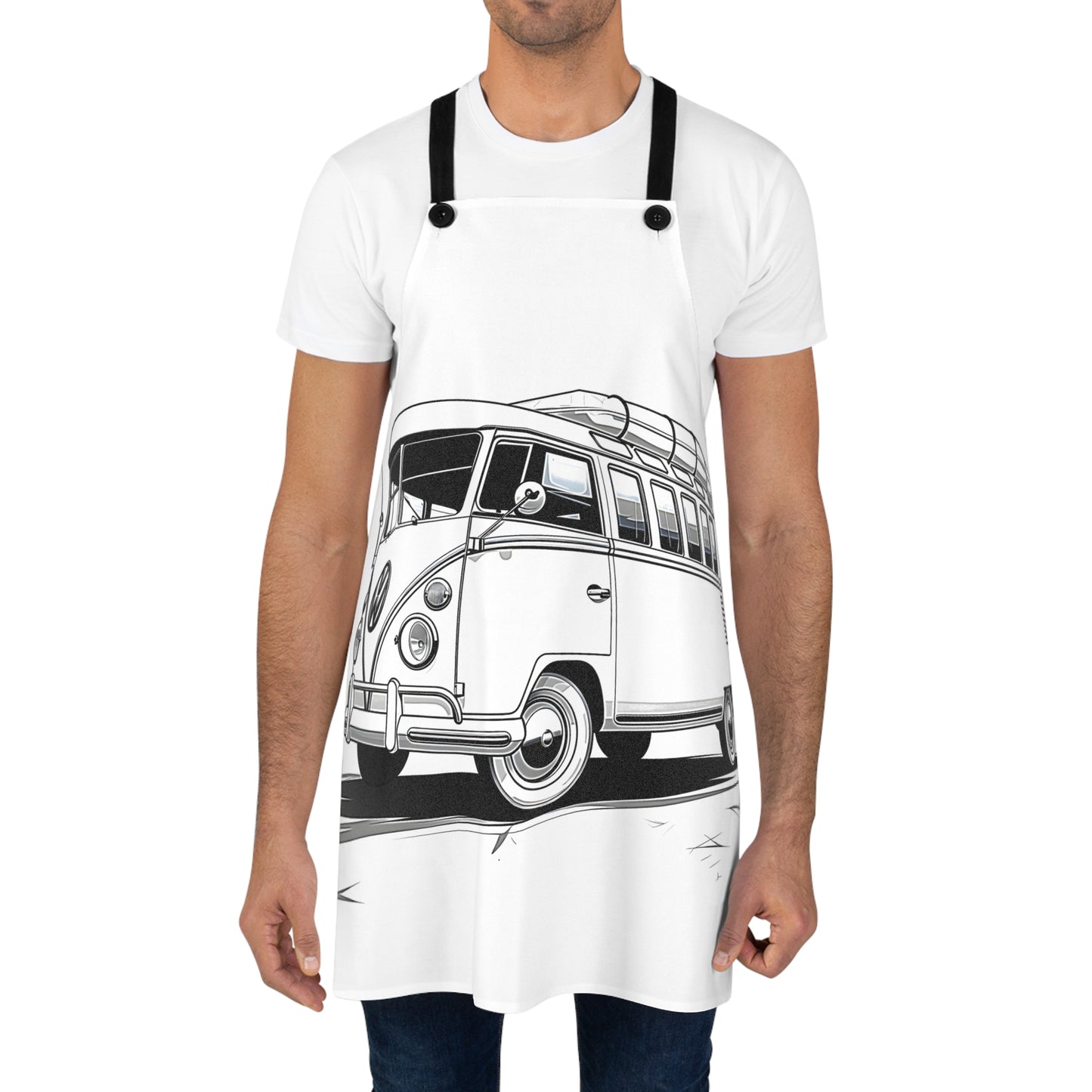 Apron Coloring Kit with 10 Fabric Markers - Volkswagen Van