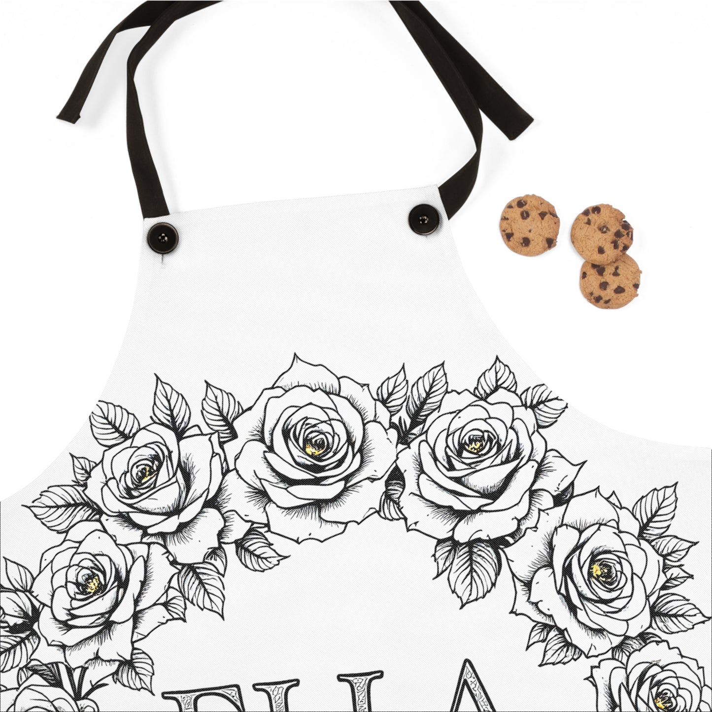 Apron Coloring Kit with 10 Fabric Markers - Floral Wreath