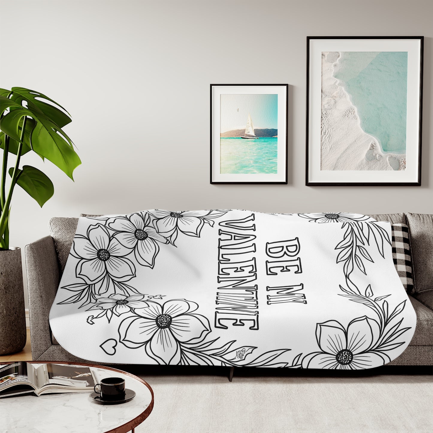 Blanket Coloring Kit with 10 Fabric Markers - Valentine's Day