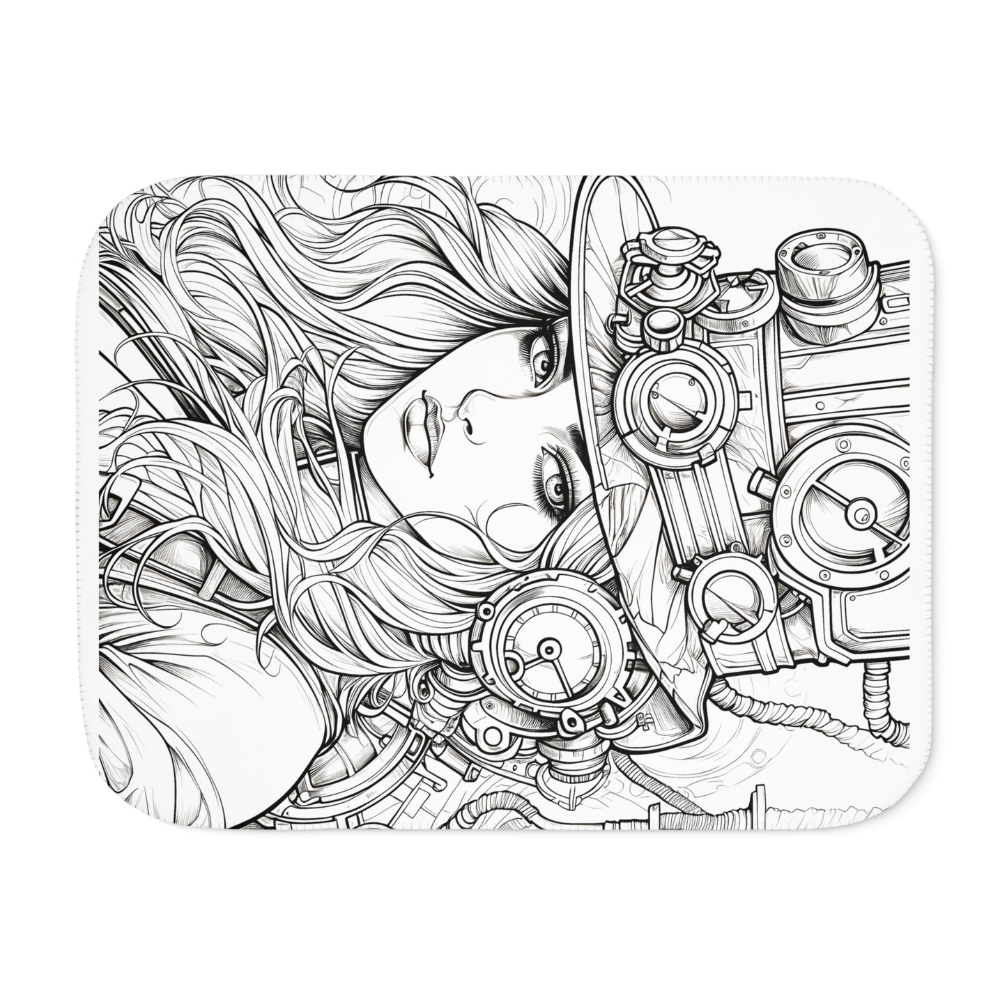 Blanket Coloring Kit with 10 Fabric Markers - Steampunk Fashion