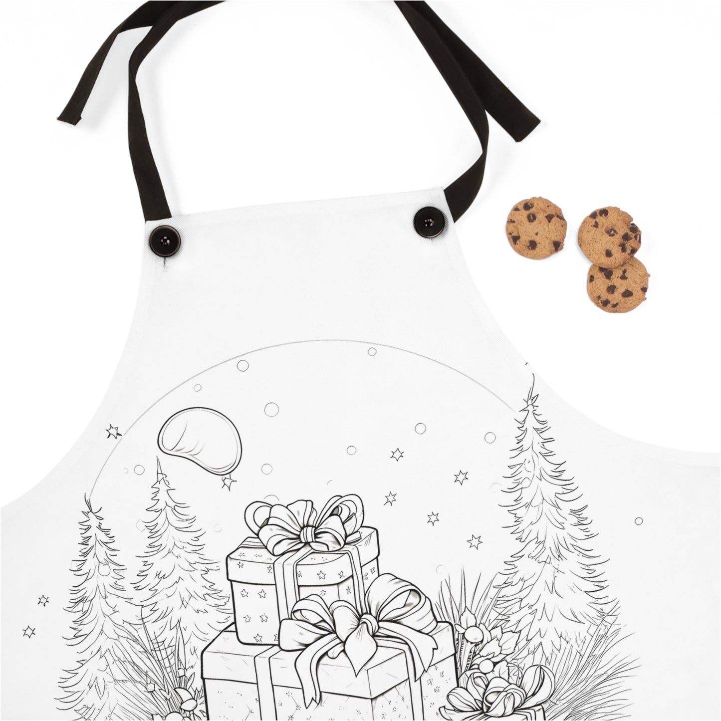 Apron Coloring Kit with 10 Fabric Markers - Christmas Presents