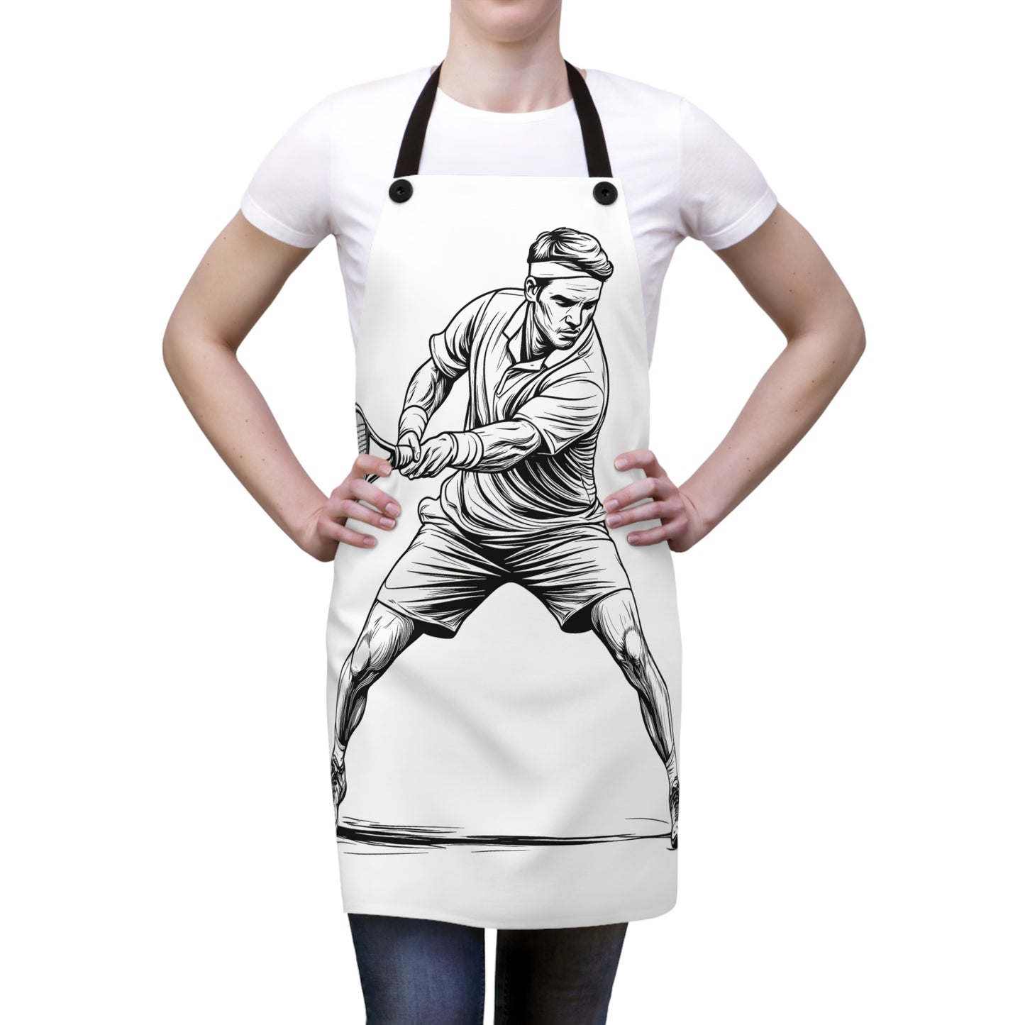 Apron Coloring Kit with 10 Fabric Markers - Tennis