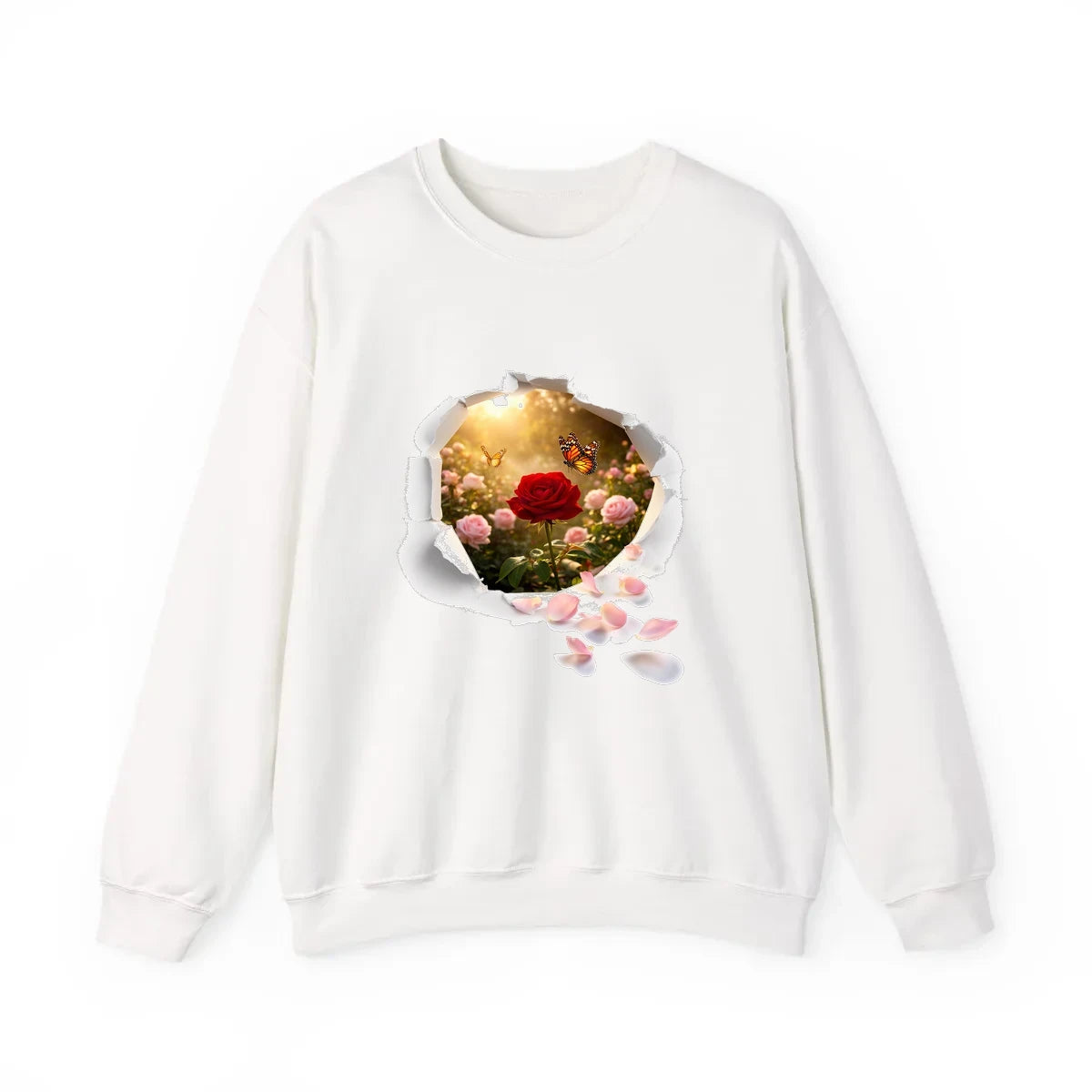 Custom Adult Crewneck Sweatshirt Colorful Design with Fabric Markers