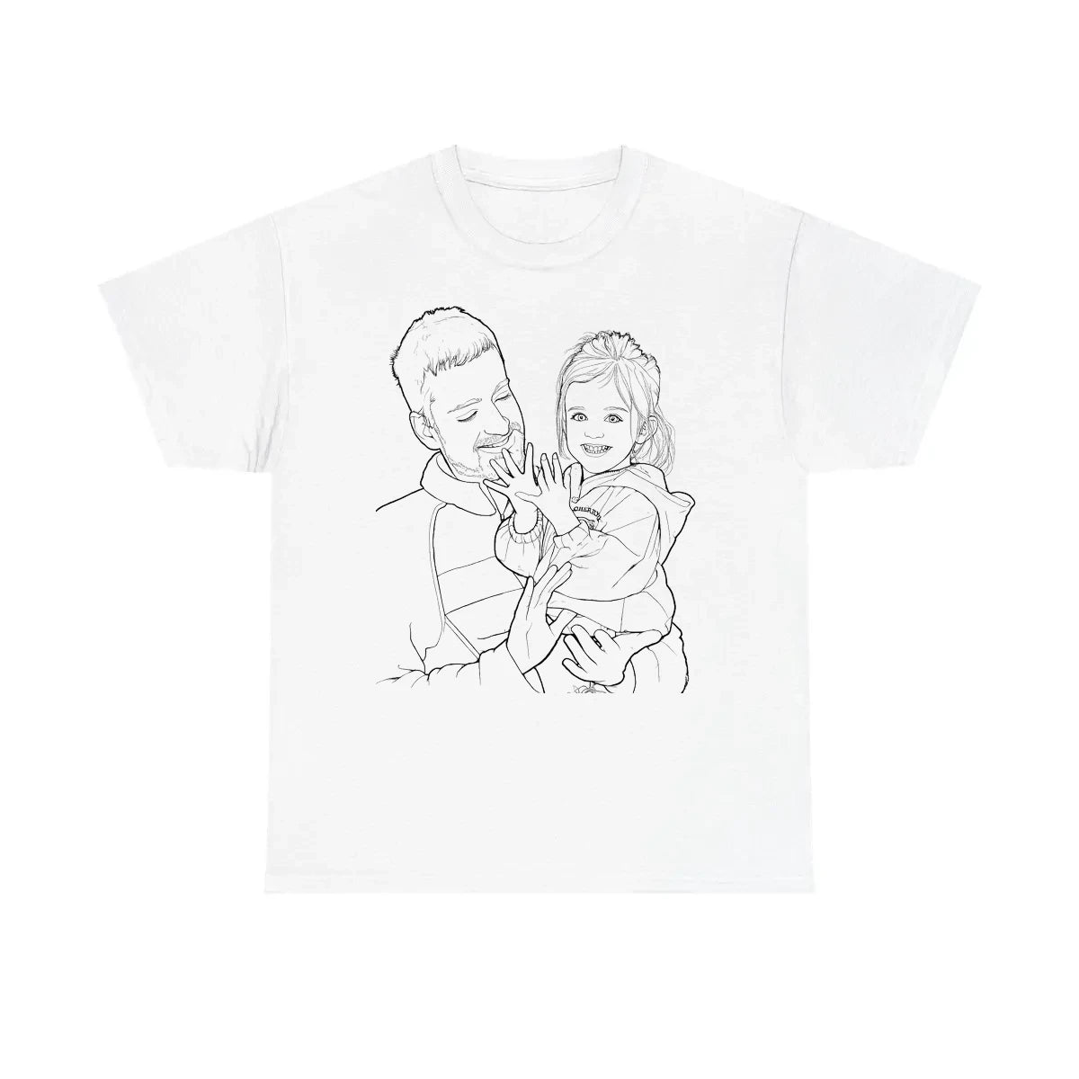 Custom Kids T-Shirt with Your Design Coloring Page Kit with 10 Fabric Markers