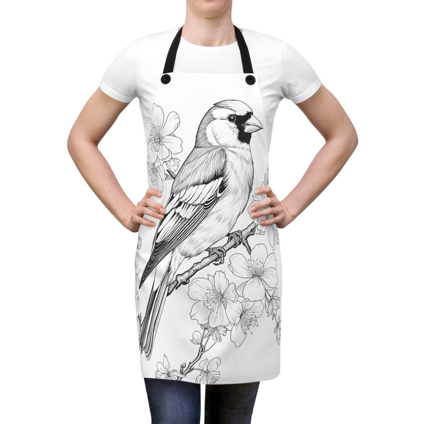 Apron Coloring Kit with 10 Fabric Markers - Songbird