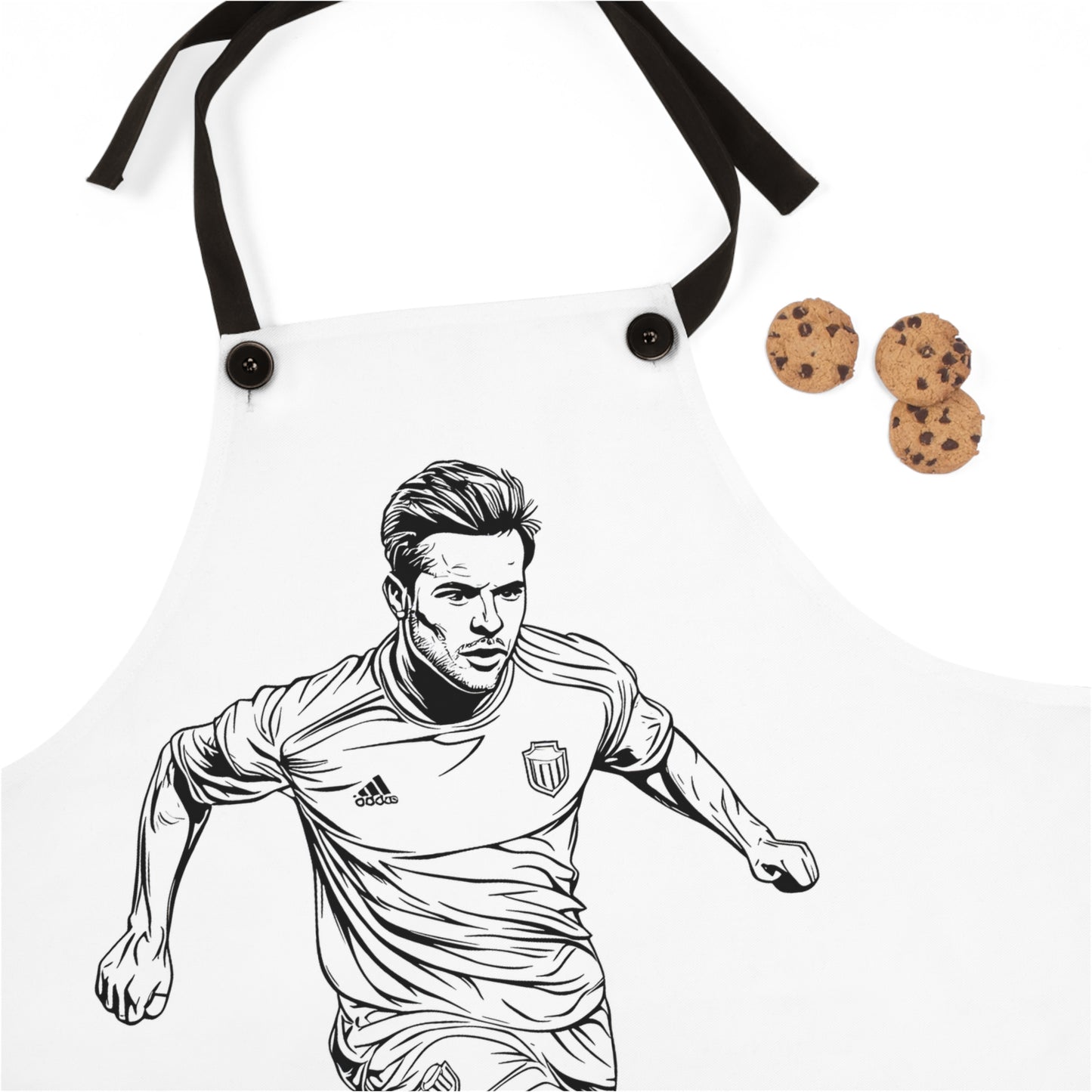 Apron Coloring Kit with 10 Fabric Markers - Soccer